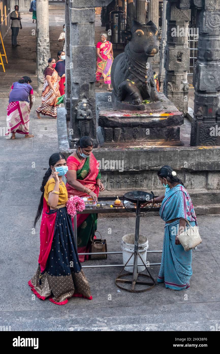 Un festival religieux en Inde Banque D'Images