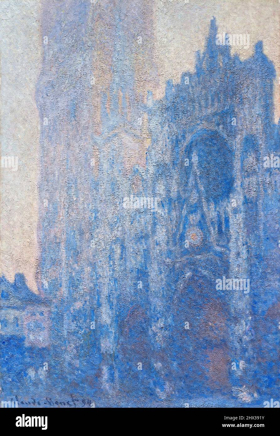 Claude Monet, façade de la cathédrale de Rouen et Tour d'Albane (effet du matin), peinture à l'huile sur toile, 1894 Banque D'Images