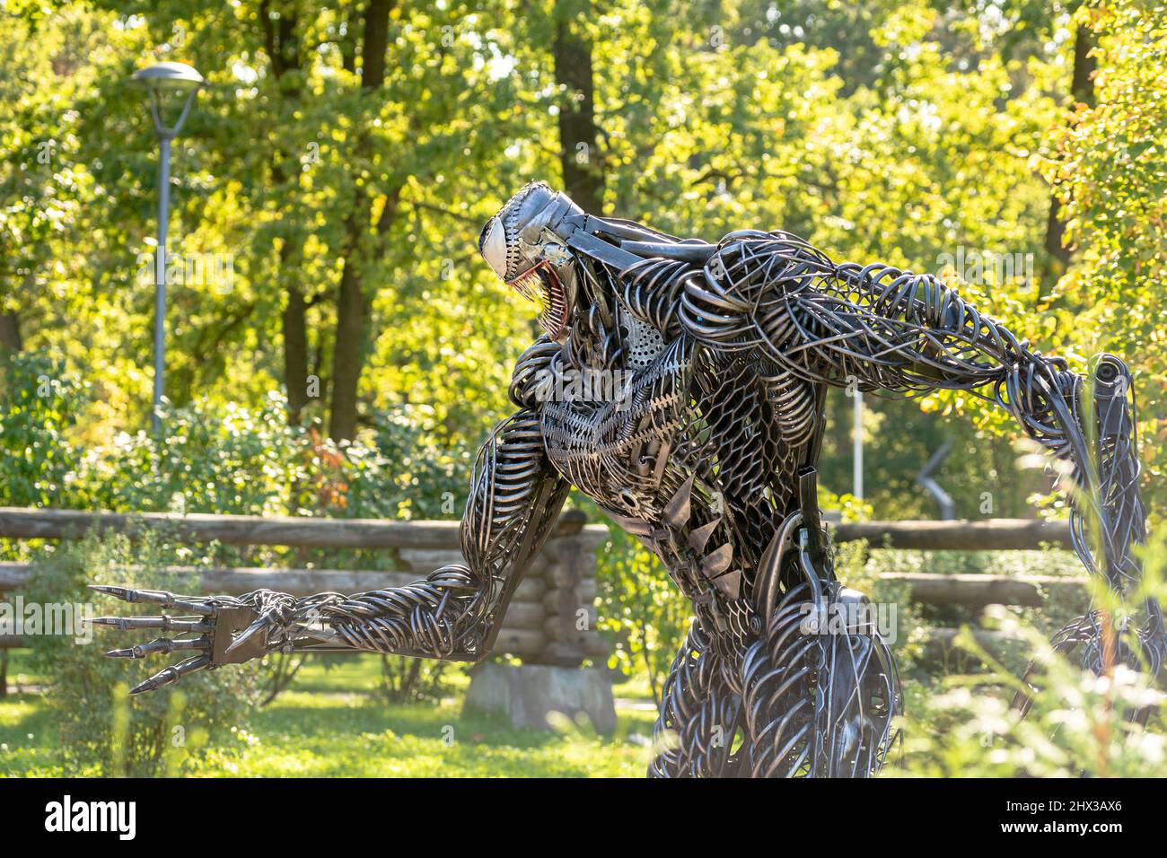 KIEV, Ukraine -septembre 09,2020: Création de sculptures du film étranger. Banque D'Images