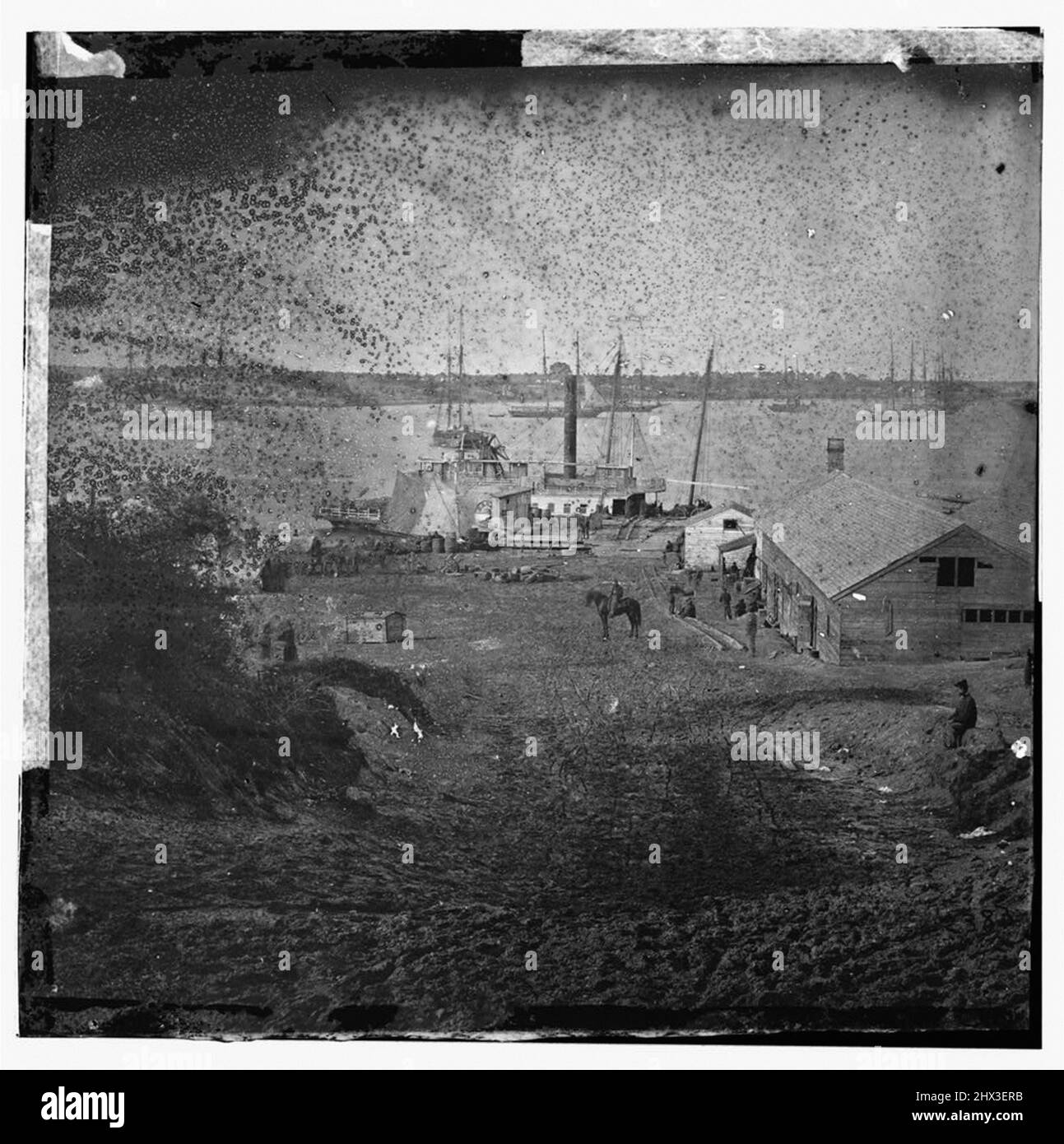 Photo d'époque de la Guerre de Sécession 1860s Banque D'Images