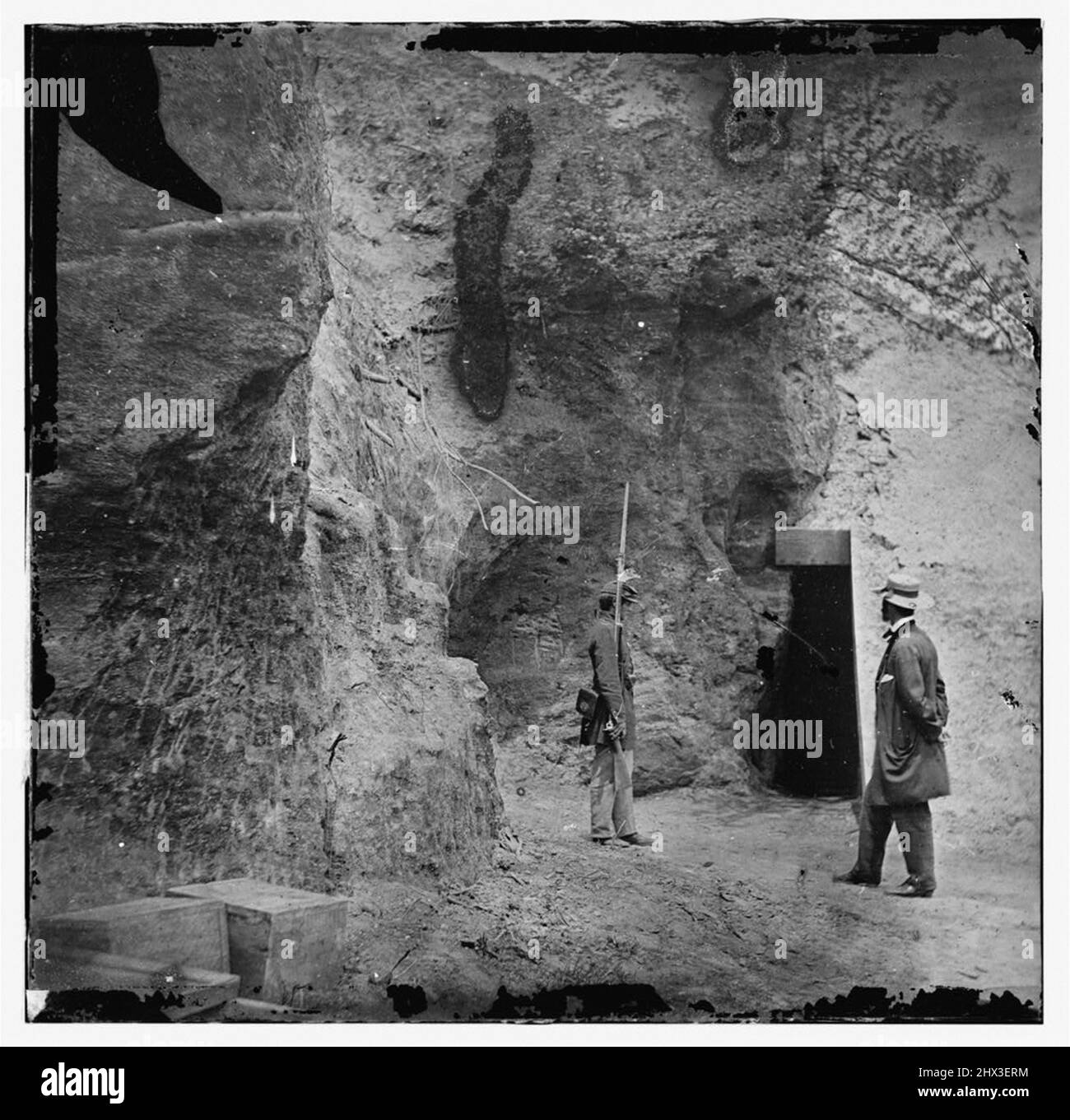 Photo d'époque de la Guerre de Sécession 1860s Banque D'Images