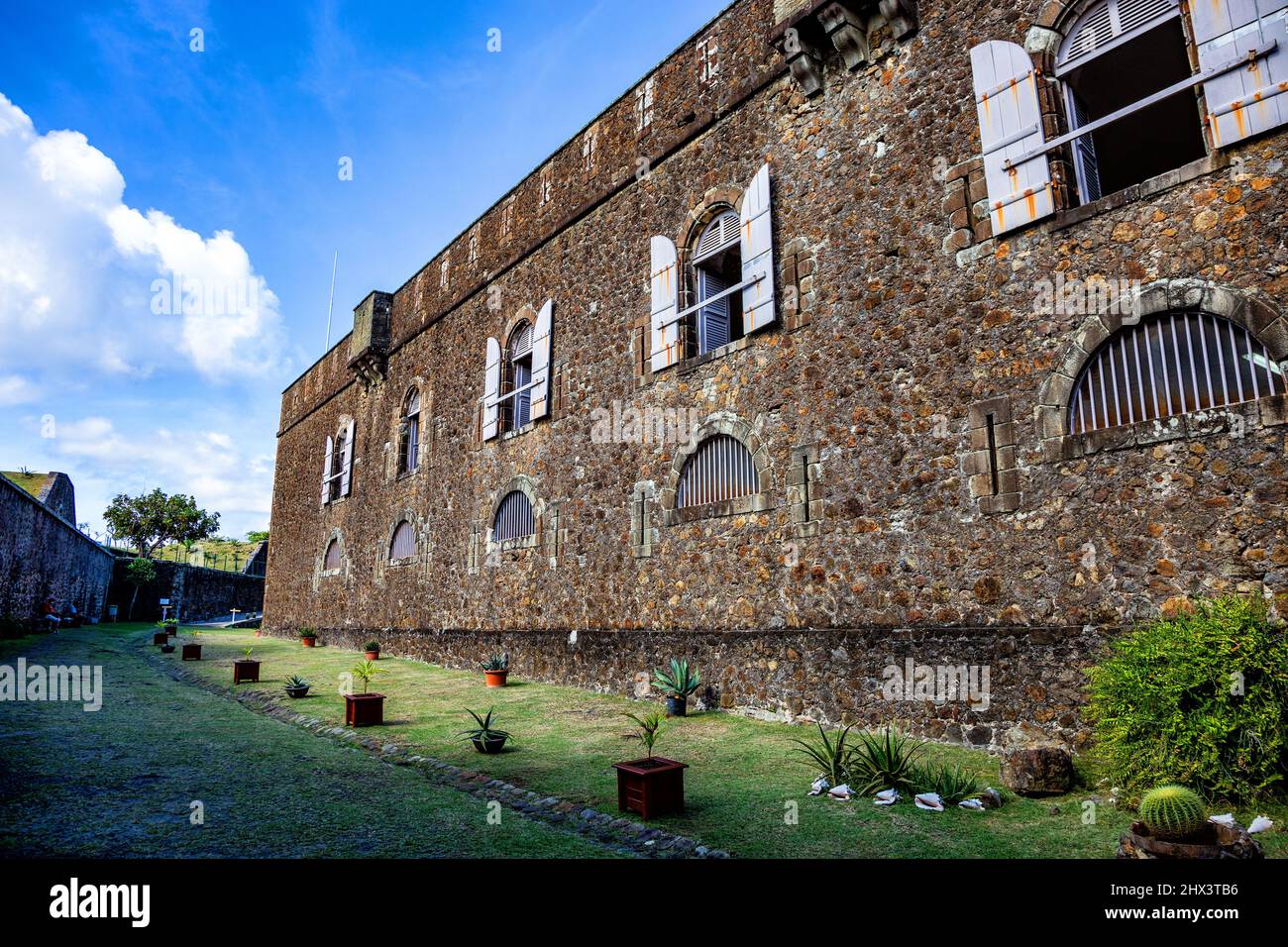 Fort Napoléon, Terre-de-Haut, Iles des Saintes, les Saintes, Guadeloupe, Antilles néerlandaises, Caraïbes. Banque D'Images