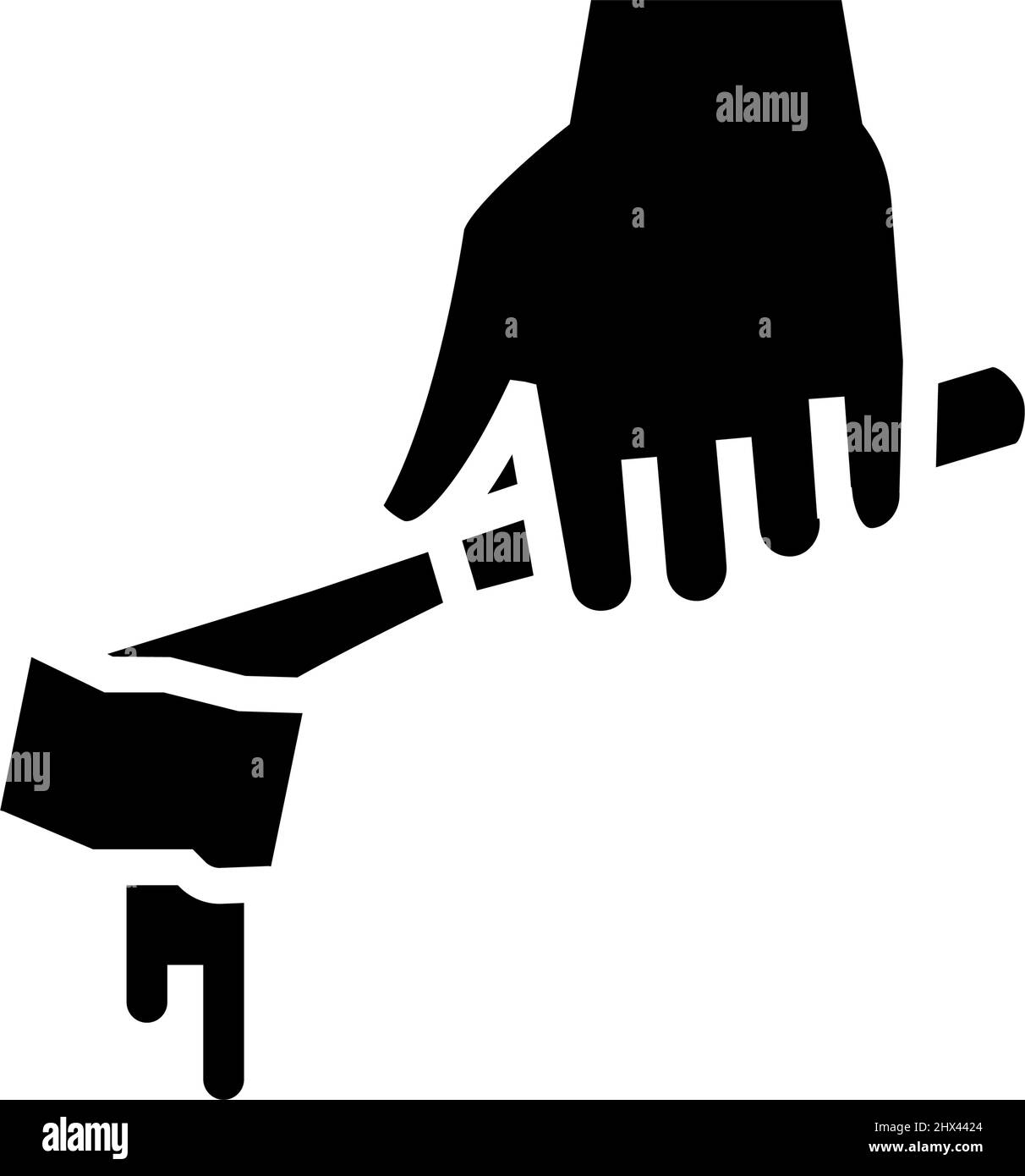 illustration du vecteur d'icône de glyphe d'ajout de beurre Illustration de Vecteur