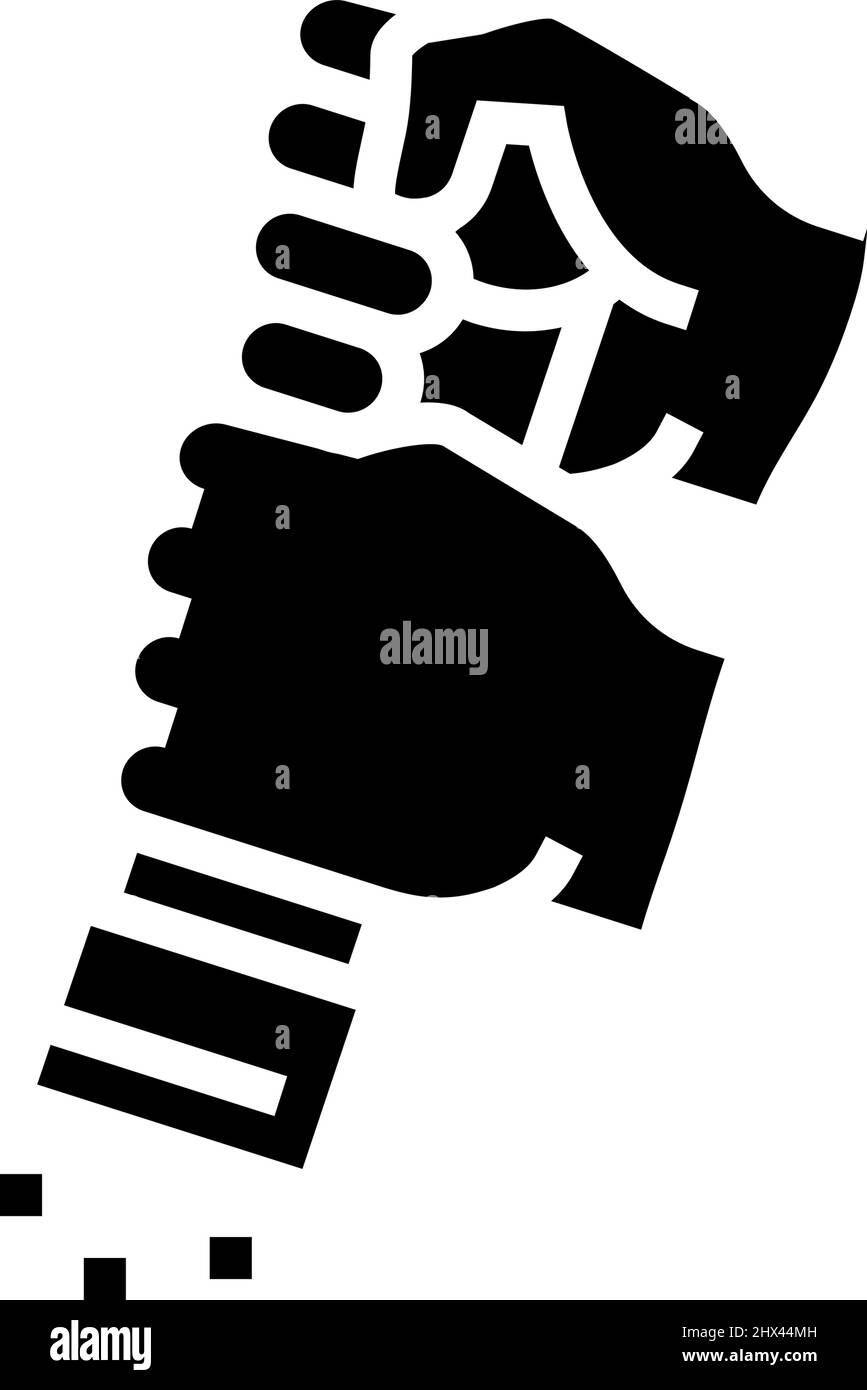 illustration du vecteur d'icône représentant un glyphe ajouté au poivre Illustration de Vecteur