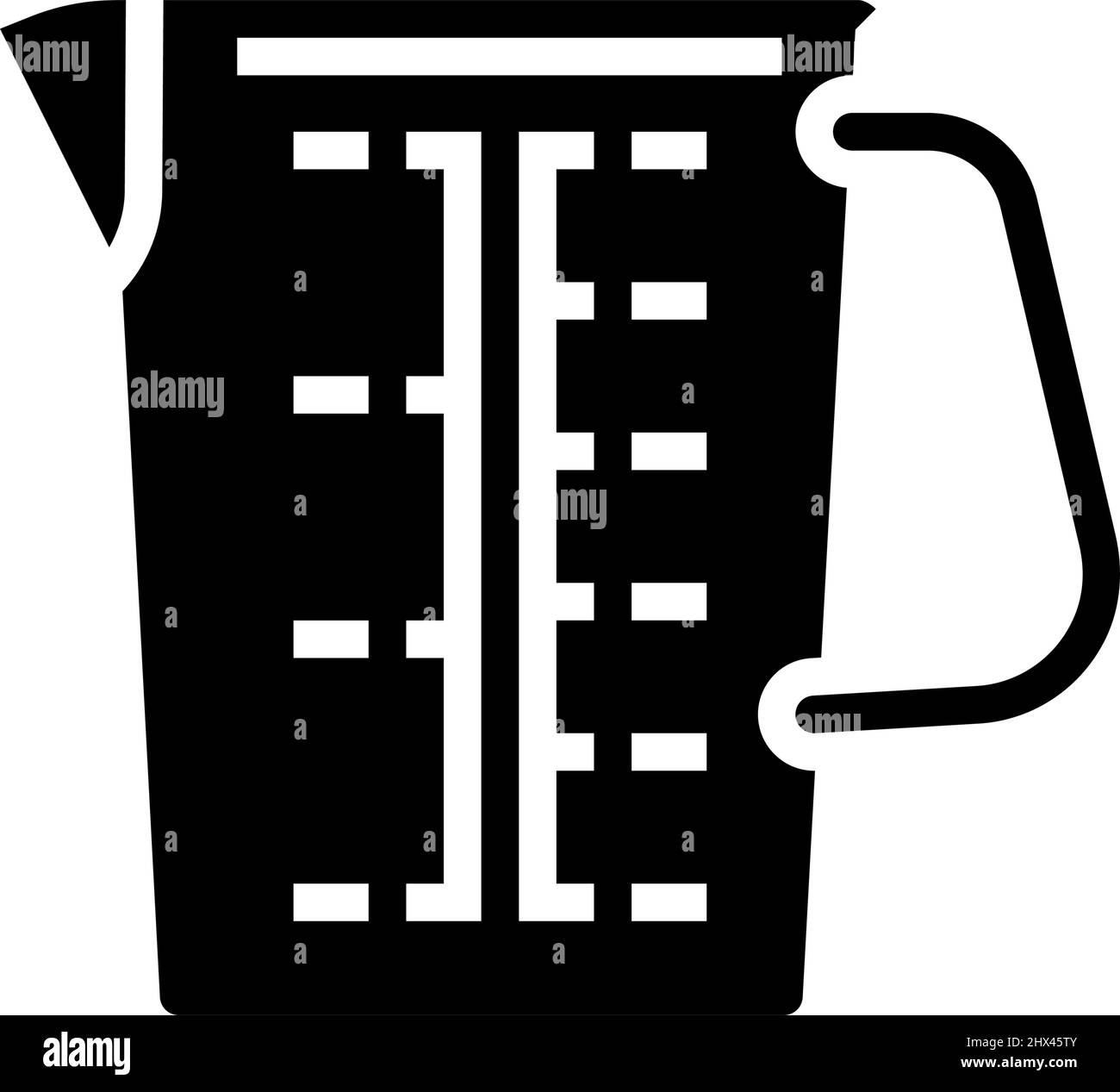 illustration vectorielle de l'icône du glyphe du gobelet de cuisson Illustration de Vecteur