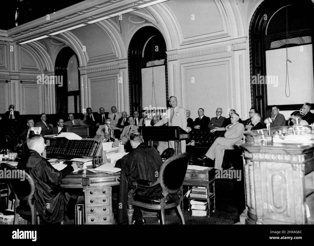 Monsieur Hanlon au Parlement. 20 avril 1948. Banque D'Images
