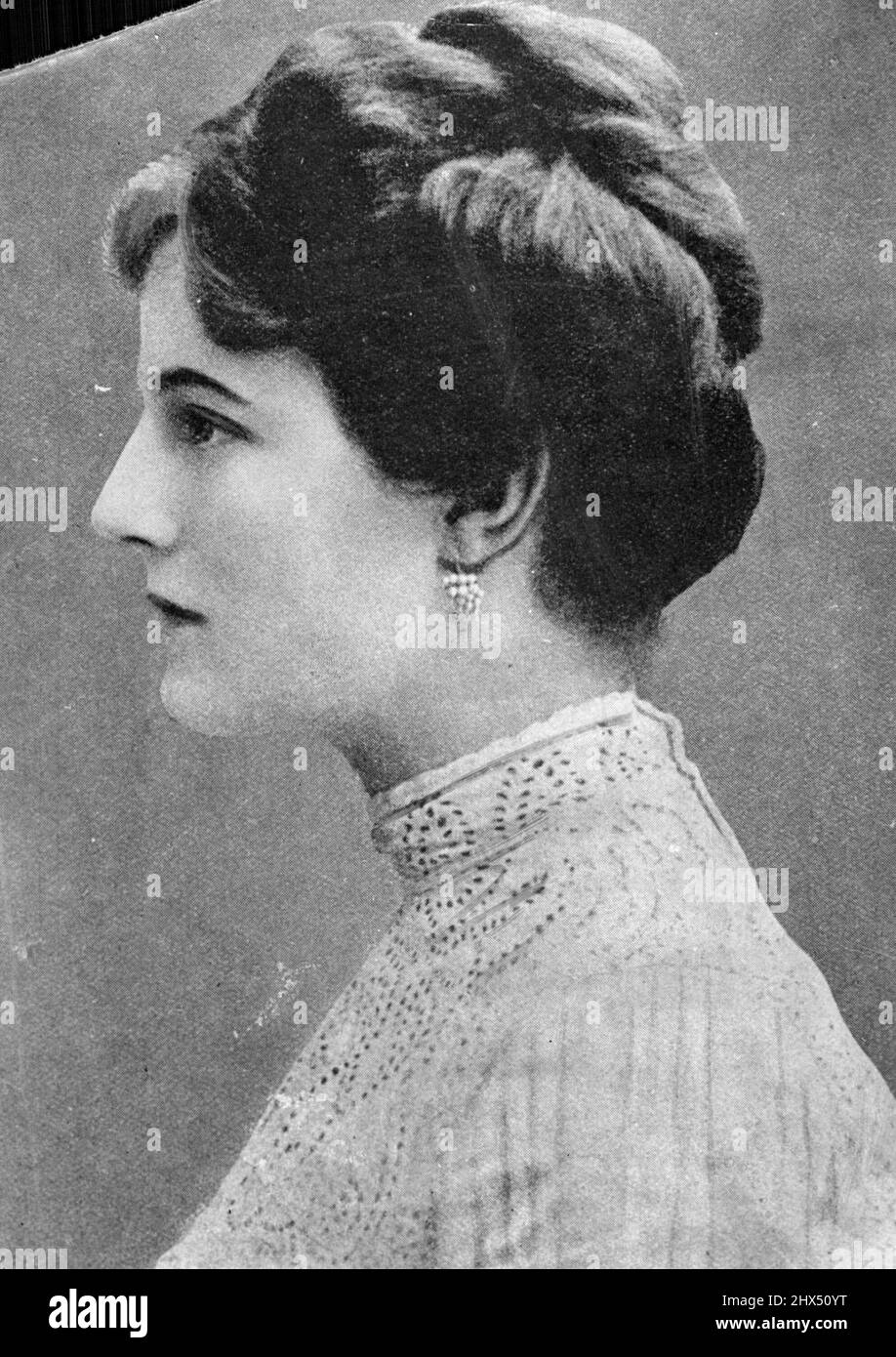 Clementine Hozier à son mariage. 25 juin 1953. Banque D'Images