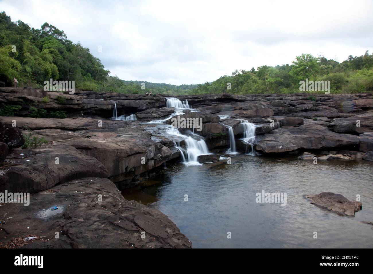 Cambodge, Koh Kong, chutes d'eau de Tatai Banque D'Images