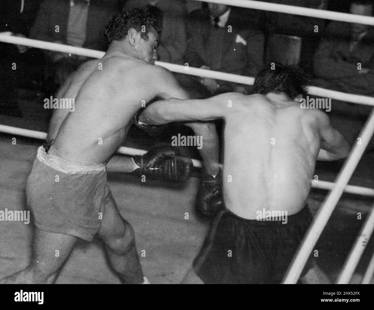Clem Sands - Boxer. 6 juin 1951. Banque D'Images