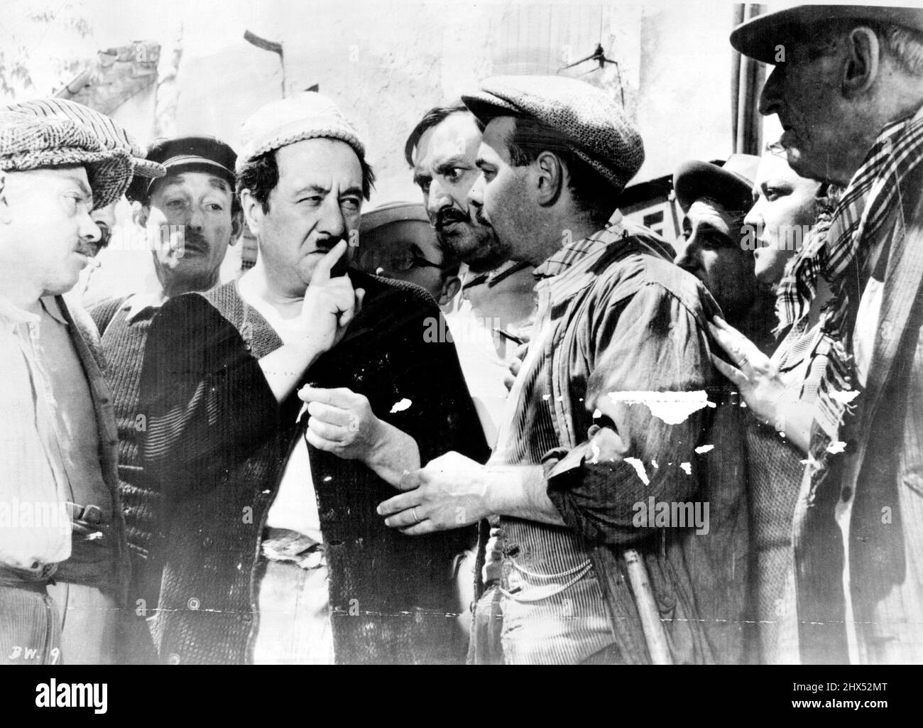 Raimu, Charpin, Ginette Leclerc dans « l'épouse du Baker » de Marcel Pagnol. Une image internationale Siritzky. 11 août 1949. (Photo du Sunday Herald) Banque D'Images