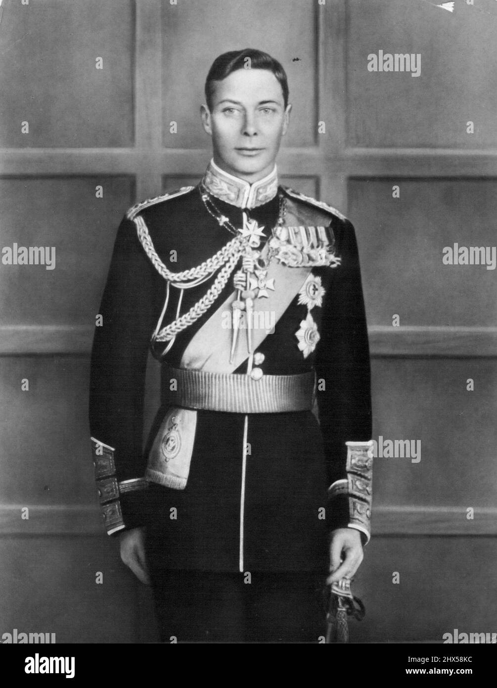Sa majesté le roi george vi maréchal de l'air royal Banque de ...