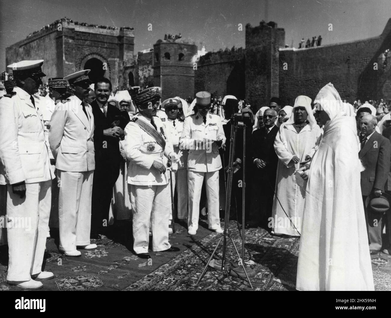 10-7-30, réception du sultan du Maroc à l'Elysée : [photographie de