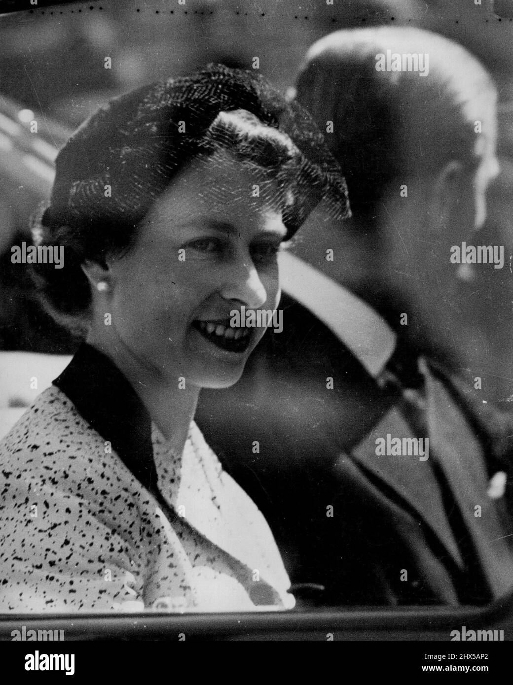 Reine Elizabeth II - Portraits 1954. 29 janvier 1954. Banque D'Images