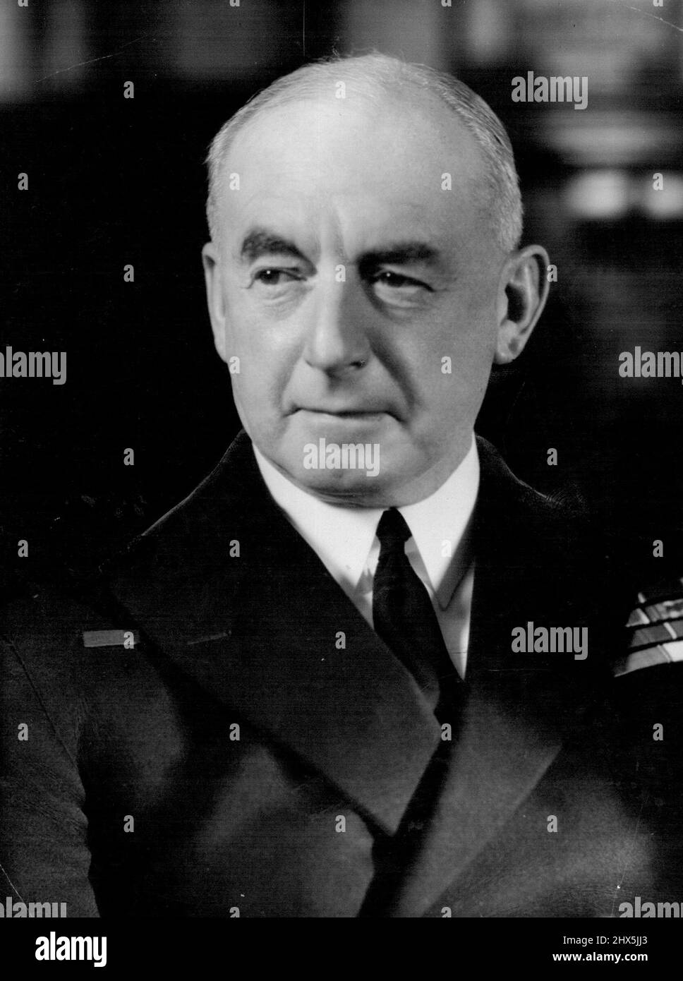 Premier seigneur de la mer, amiral Sir Dudley Pound : forcé de prendre la décision la plus désagréable de sa carrière. 23 février 1940. Banque D'Images