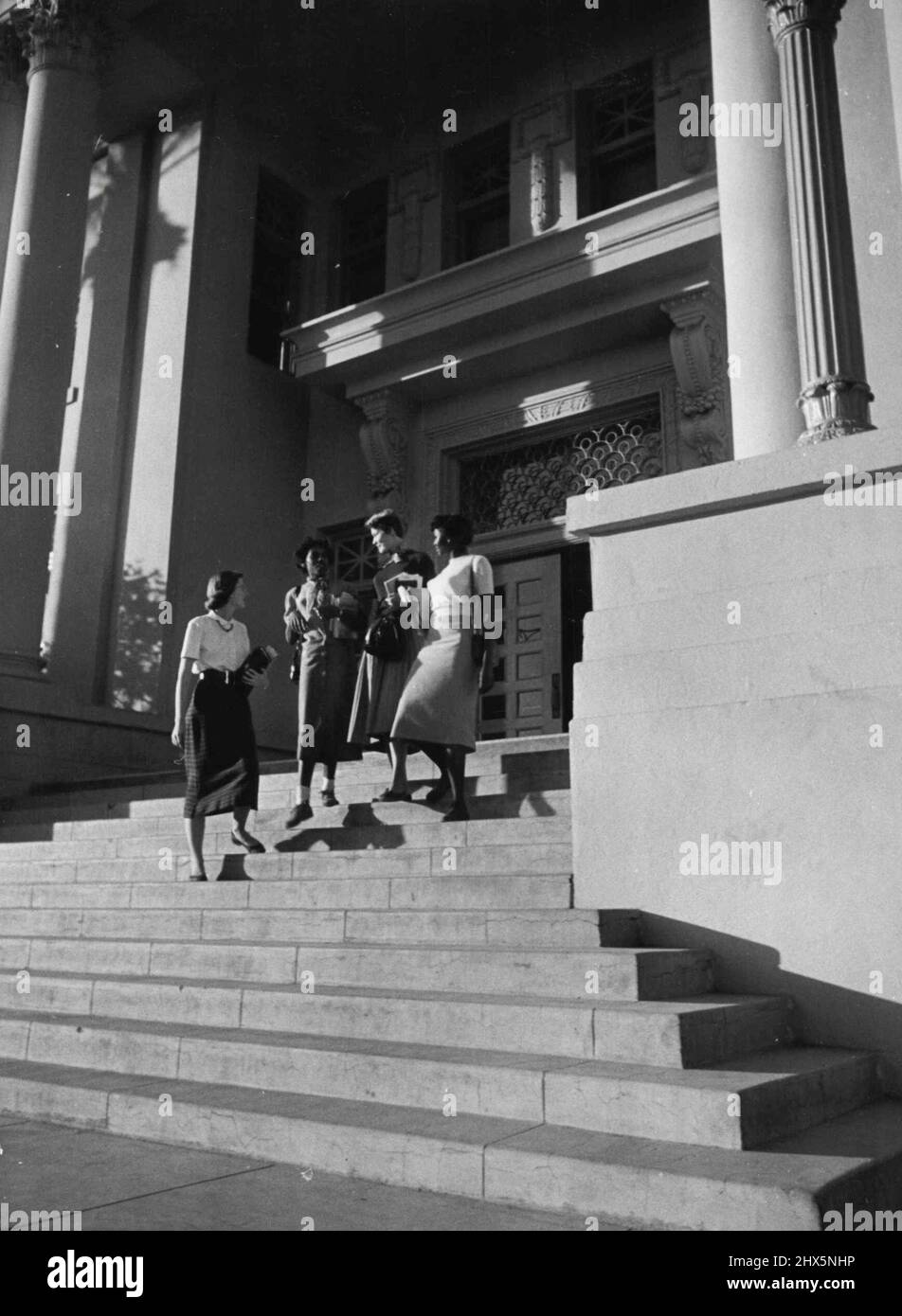 Ségrégation et intégration - écoles, étudiants, universités - Amérique. 09 septembre 1955. (Photo par look Magazine). Banque D'Images