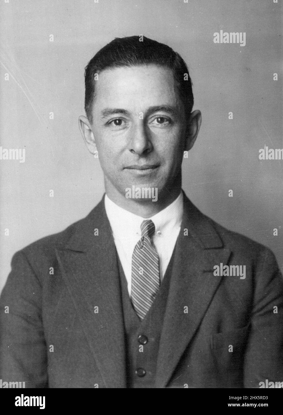 Sir Keith Smith (aviation). 4 août 1937. (Photo de l'Argus). Banque D'Images