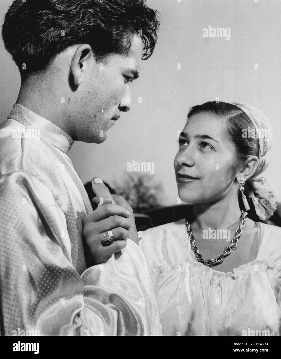 Romance - divers. 27 novembre 1953. (Photo de United Press photo). Banque D'Images
