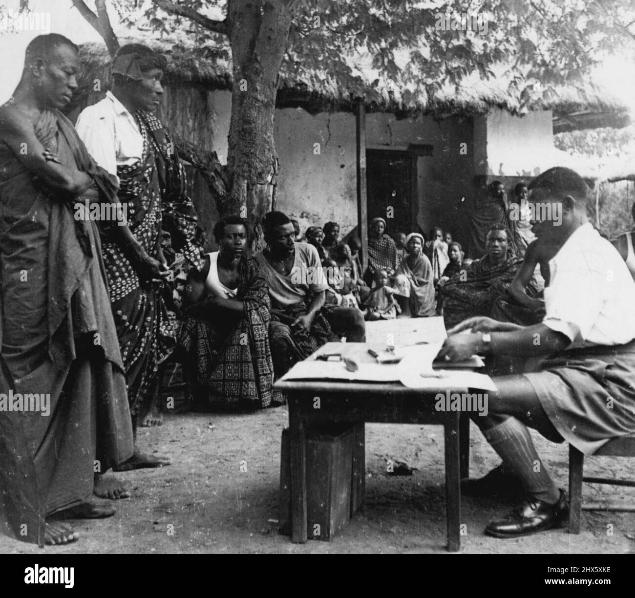 Élections africaines. 28 février 1951. (Photo par Daily Mail Contract Picture).;élections africaines. Banque D'Images