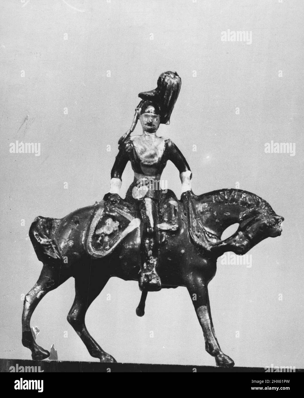 Soldats - jouets. 2 décembre 1953. Banque D'Images