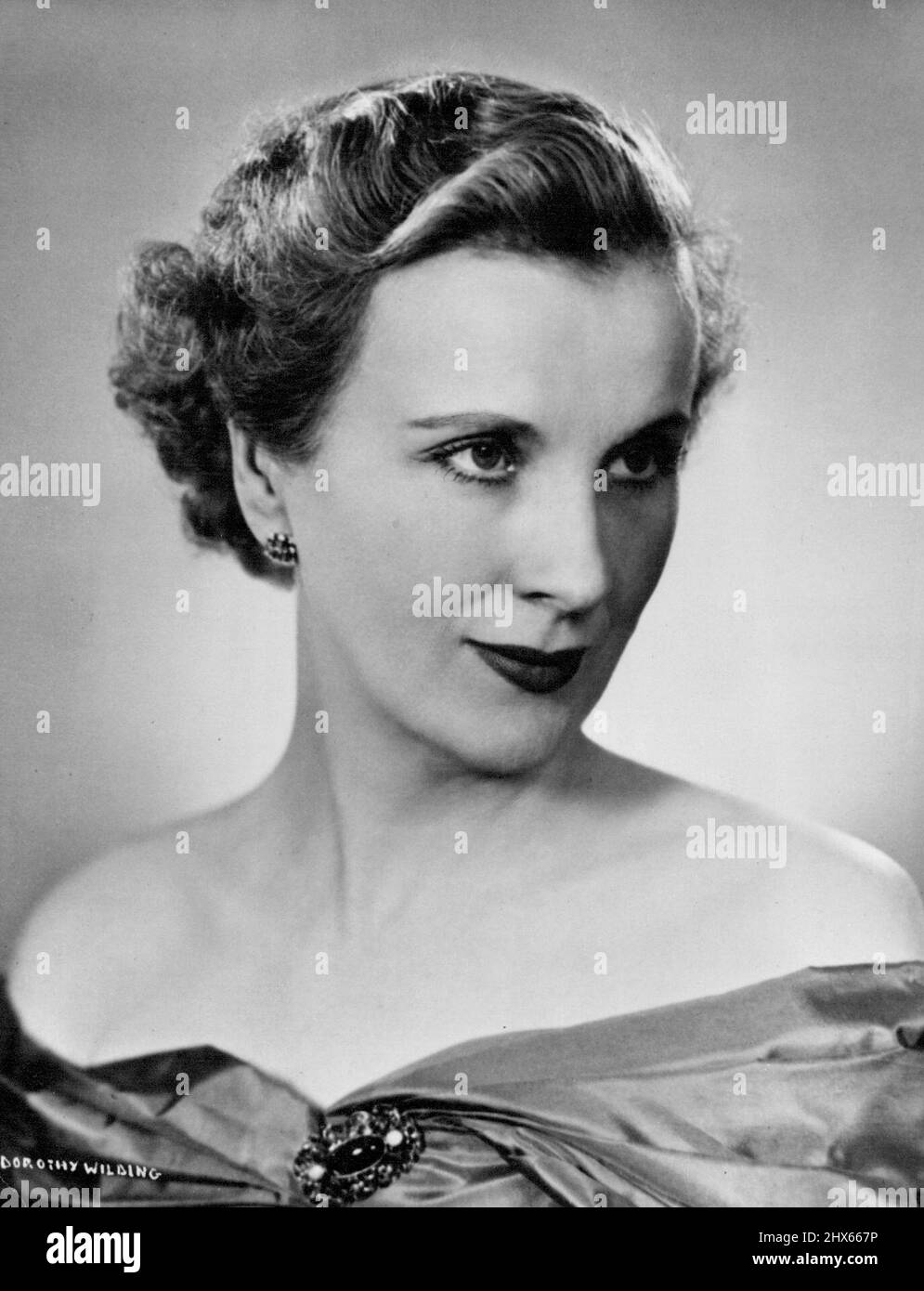 Diana Wynyard, C. B. E., actrice britannique de films et de scène. 1 septembre 1953. (Photo de Dorothy Wilding, Camera Press). Banque D'Images
