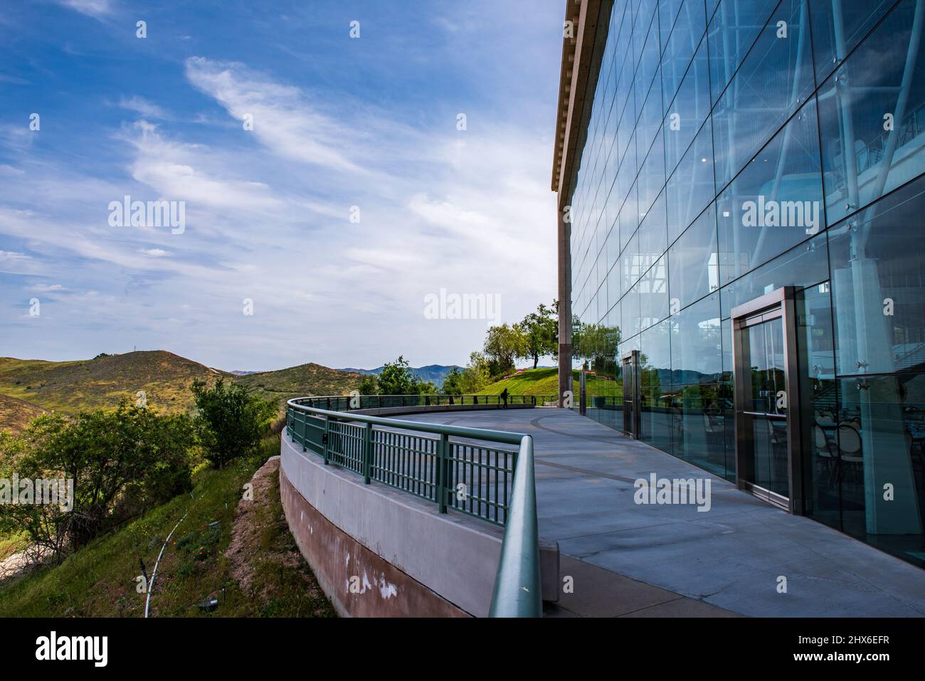 Simi Valley, CA /USA - 6 avril 2016 : vue sur la campagne à la bibliothèque présidentielle et au musée Ronald Reagan. Banque D'Images