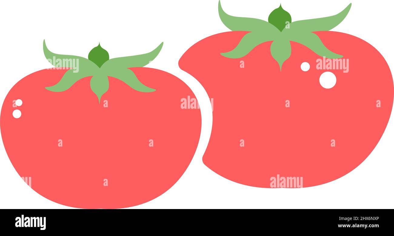 Tomates mûres, repas végétalien et végétarien Illustration de Vecteur