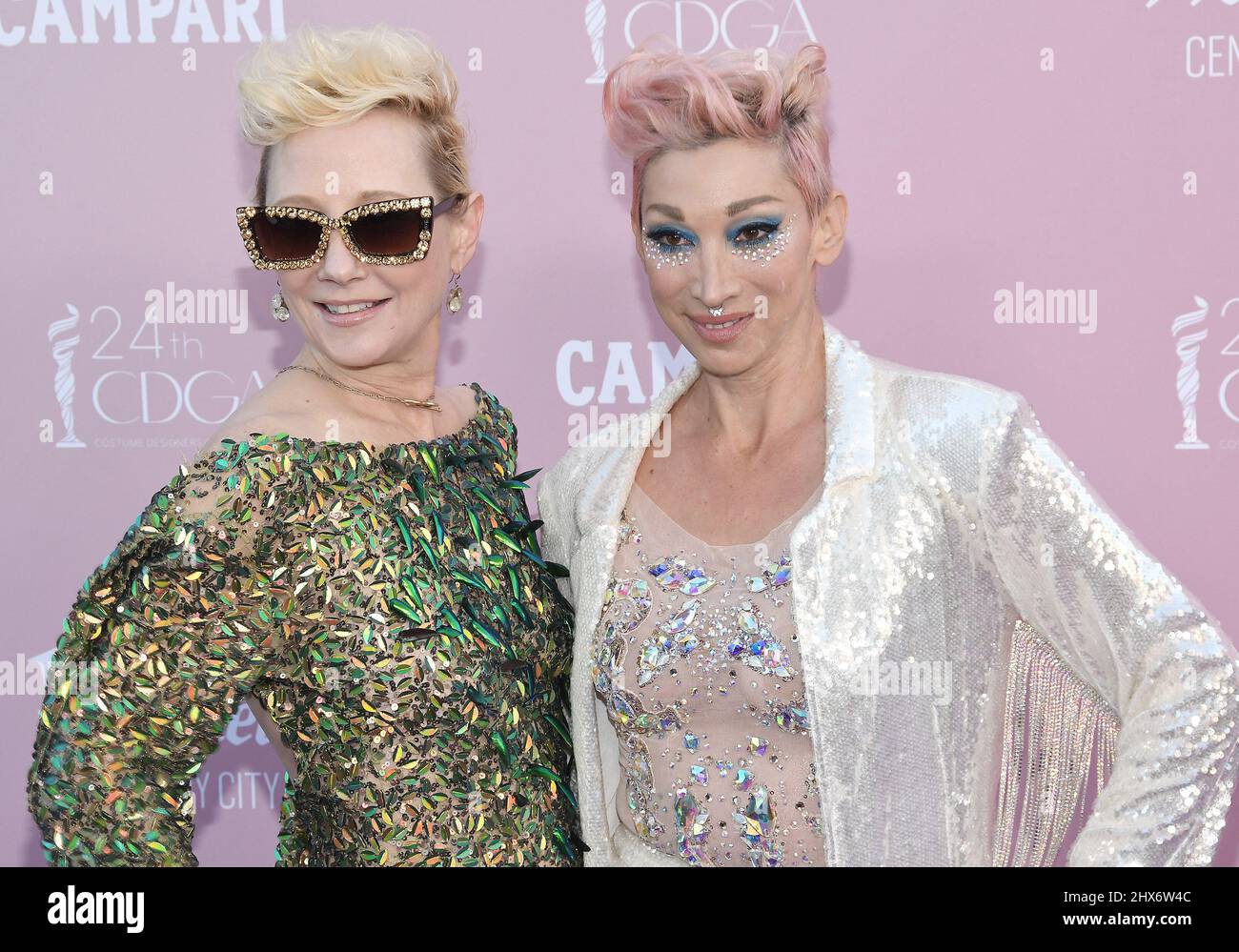 Los Angeles, États-Unis. 09th mars 2022. (G-D) Anne Heche et ami Goodheart  à la CDGA 24th (Costume Designers Guild Awards) tenue à la grande scène à  Santa Monica, CA le mercredi 9