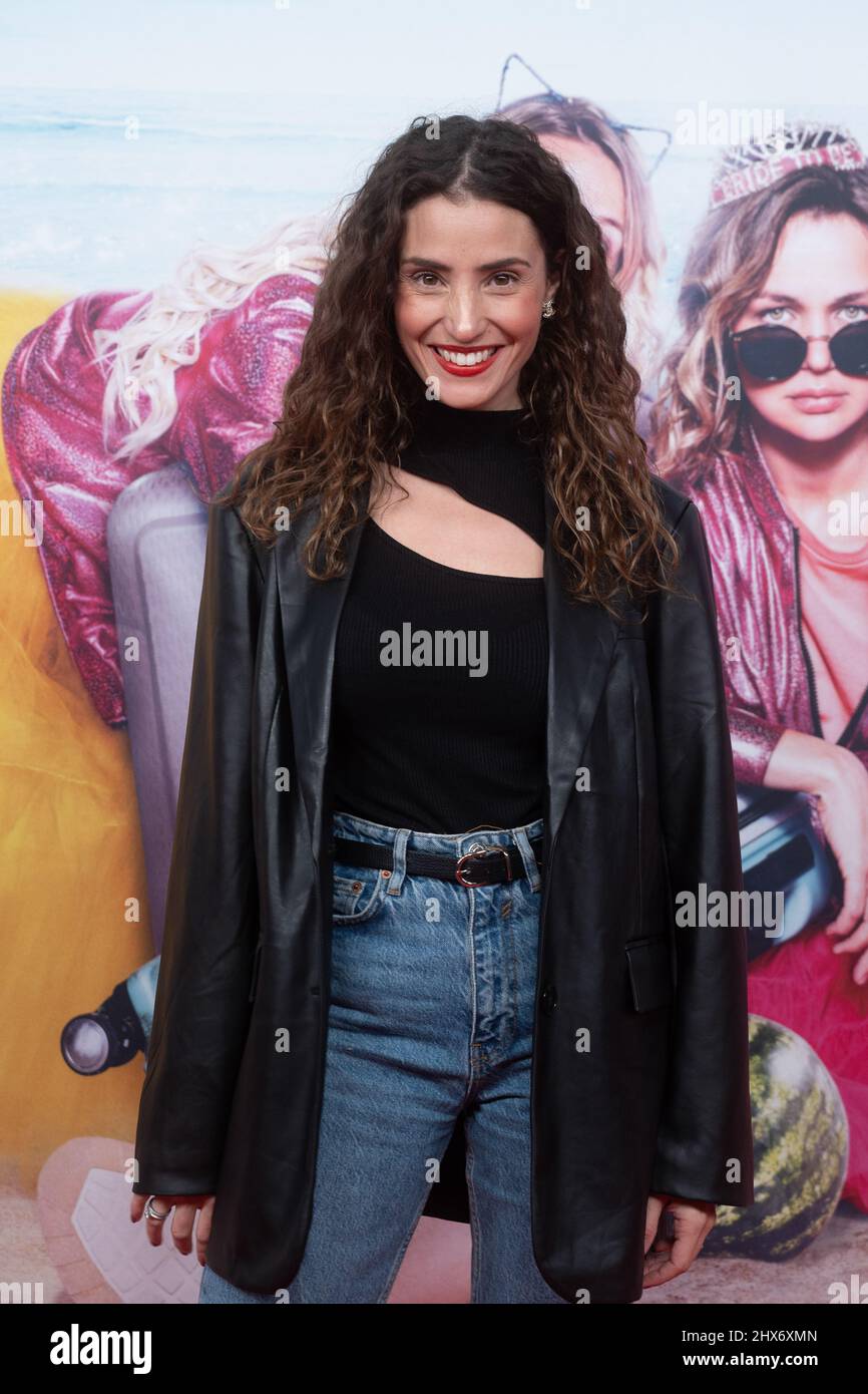 Munich, Allemagne. 09th mars 2022. Nadine Merz sur le tapis rouge. Le 9 mars 2022, la première du film 'JGA Jasmin Gina Anna' a eu lieu au Mathaeser de Munich. (Photo par Alexander Pohl/Sipa USA) crédit: SIPA USA/Alay Live News Banque D'Images