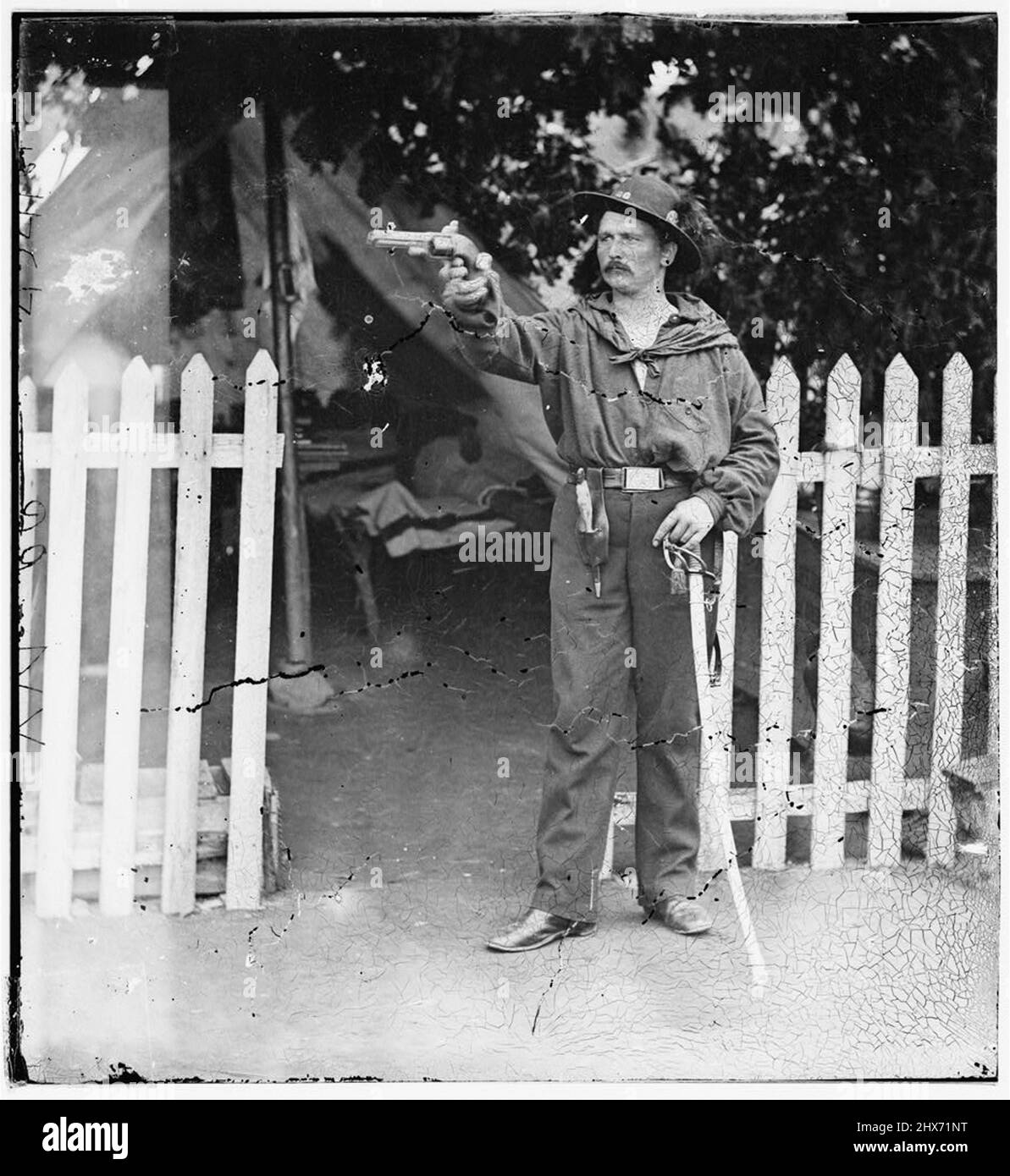 Photo d'époque de la Guerre de Sécession 1860s Banque D'Images