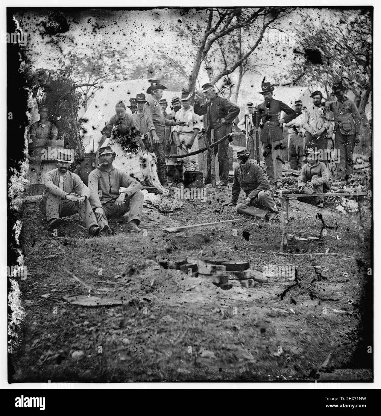 Photo d'époque de la Guerre de Sécession 1860s Banque D'Images