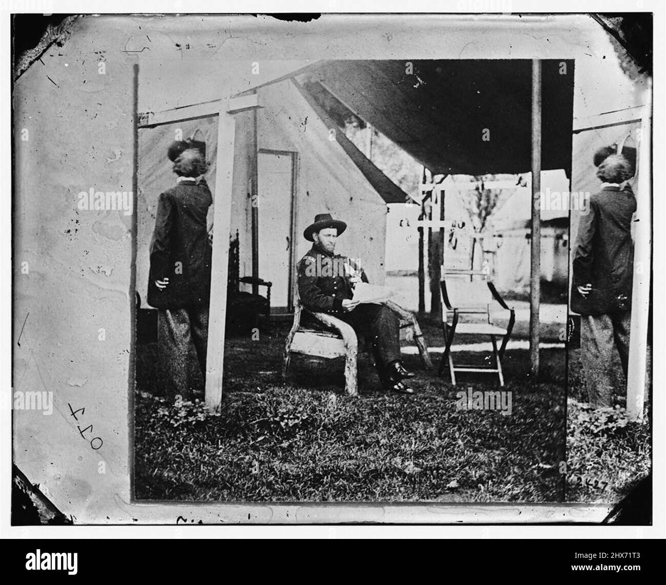 Photo d'époque de la Guerre de Sécession 1860s Banque D'Images