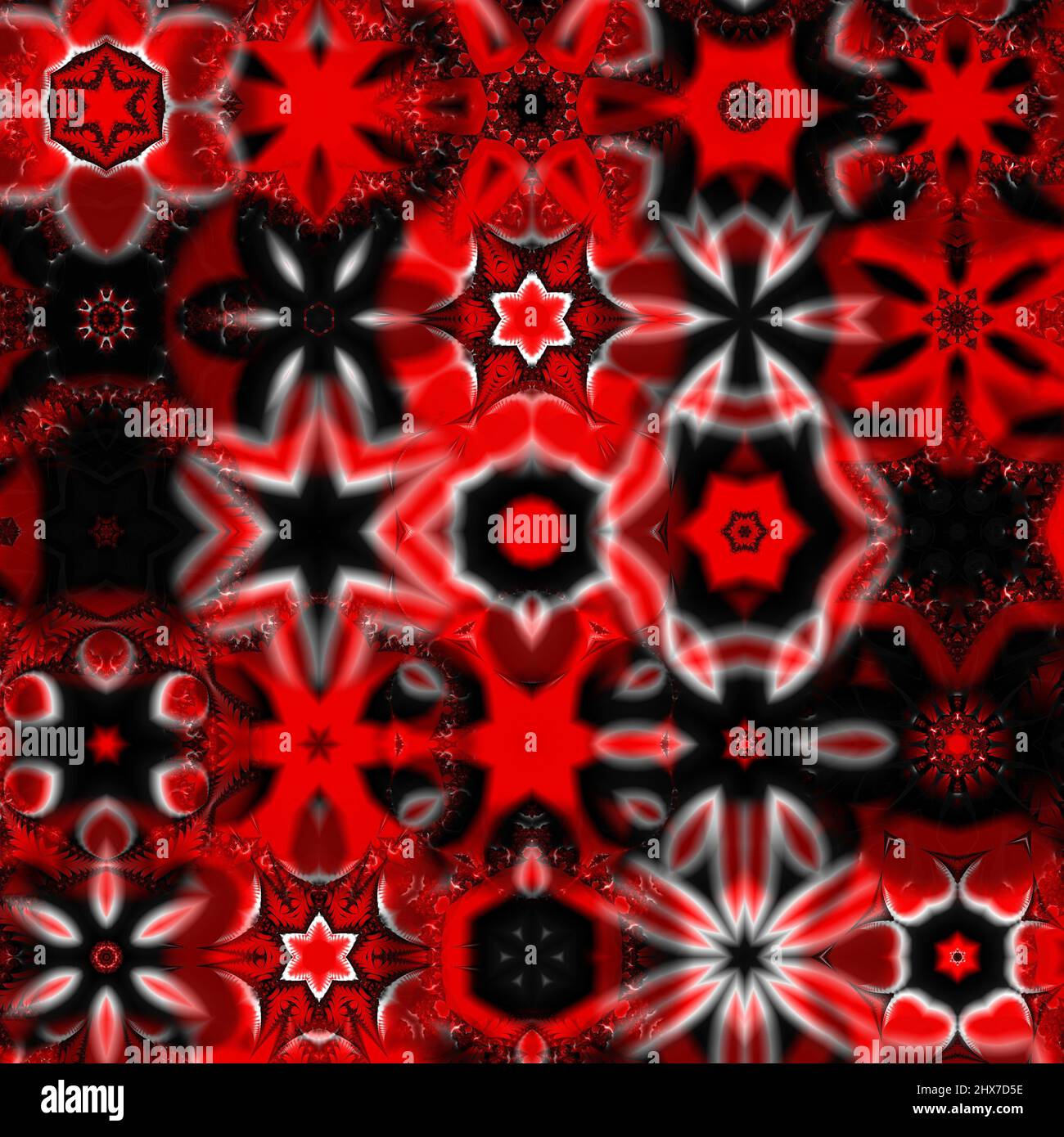 Motif sans couture avec flocons de neige multicolores. Design pour les cartes de vœux de Noël et du nouvel an, tissu, papier d'emballage, invitation, papeterie. Banque D'Images