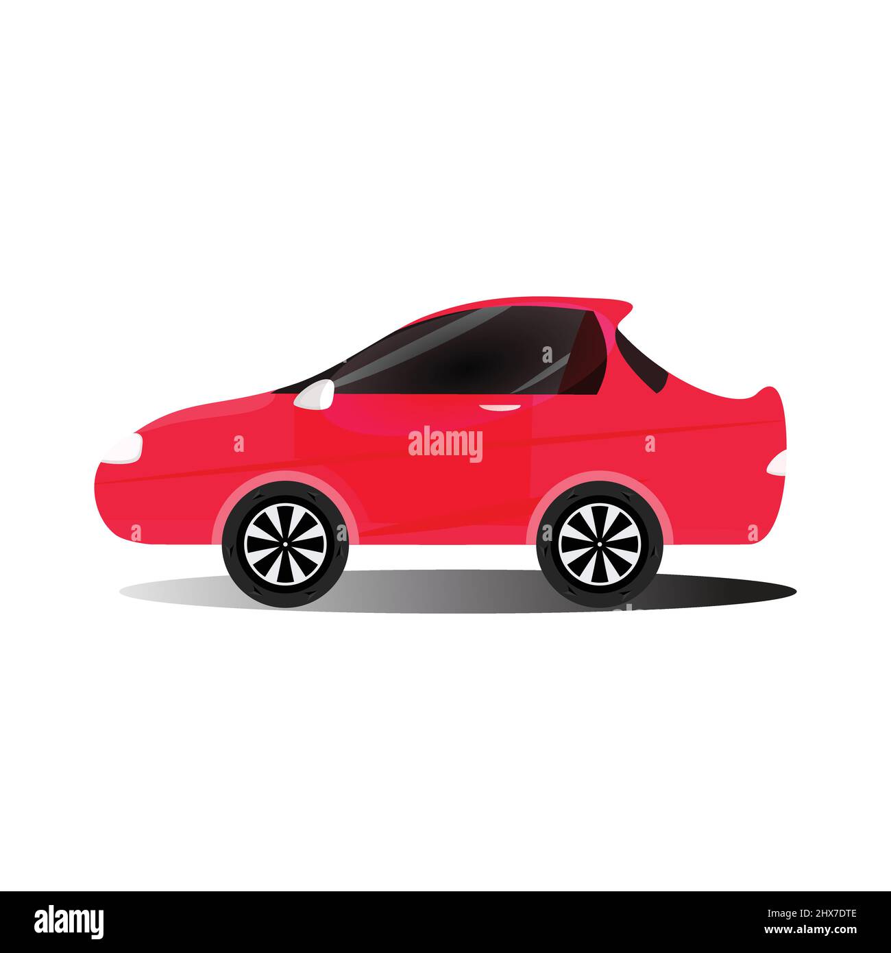 Voiture électrique sport automobile hybride objet icône clipart vecteur et illustration Illustration de Vecteur