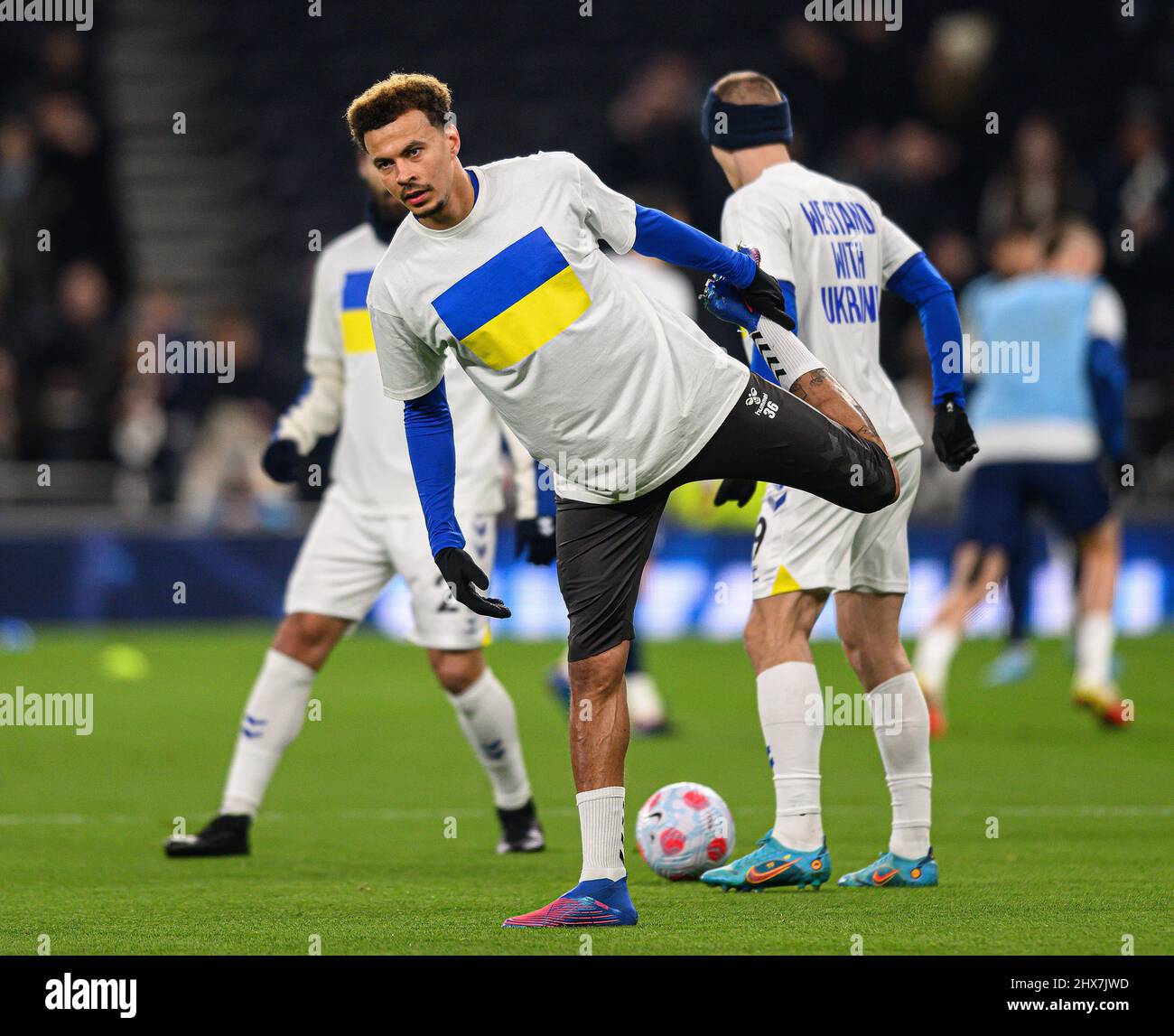 07 Mars 2022 - Tottenham Hotspur v Everton - Premier League - Tottenham Hotspur Stadium Everstl's DELE Alli lors du match de Premier League contre Banque D'Images