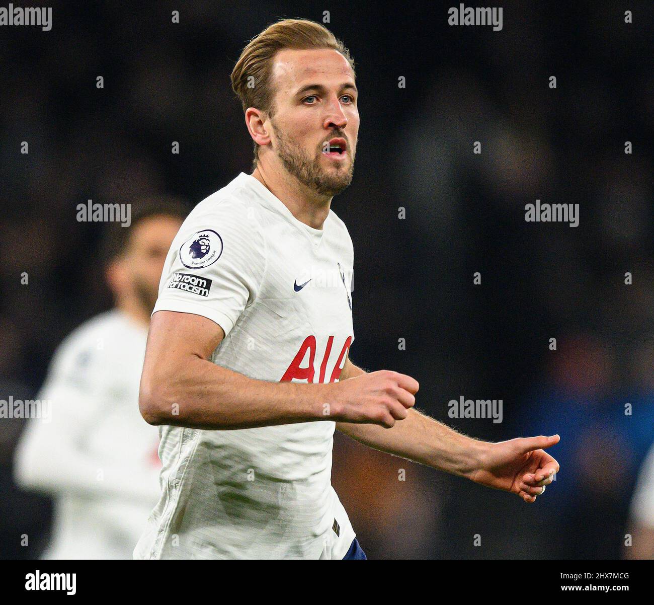 07 mars 2022 - Tottenham Hotspur v Everton - Premier League - Tottenham Hotspur Stadium Harry Kane de Tottenham Hotspur pendant le tapis de la Premier League Banque D'Images