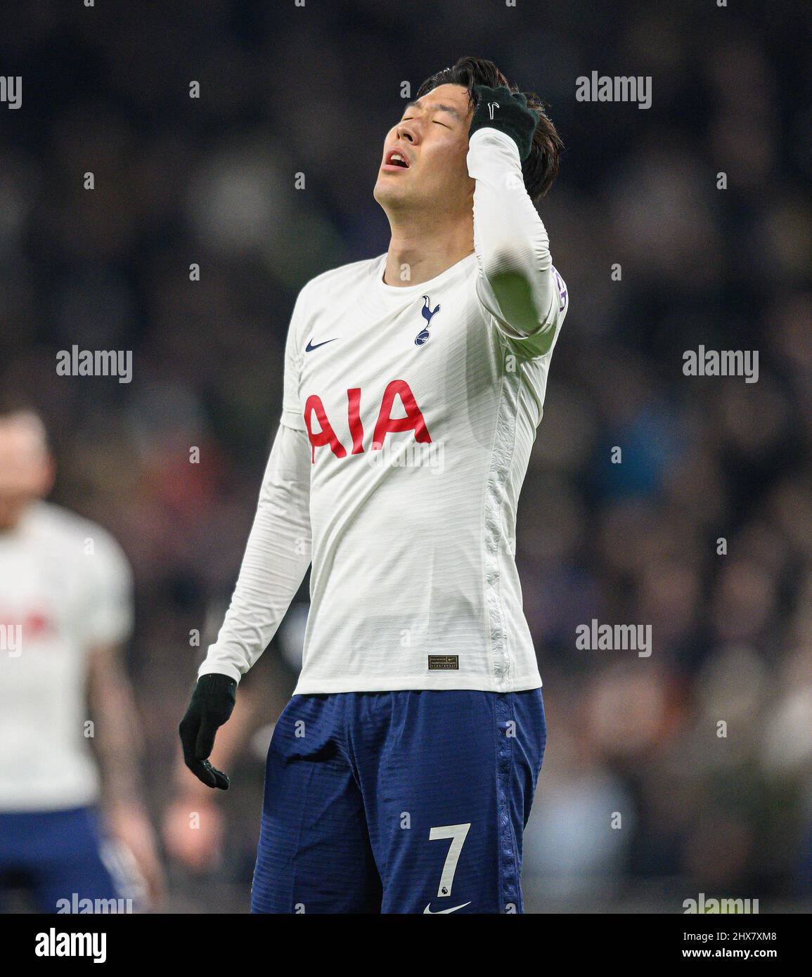 07 mars 2022 - Tottenham Hotspur v Everton - Premier League - Tottenham Hotspur Stadium Tottenham Hotspur's Heung-min son pendant la Premier League Banque D'Images