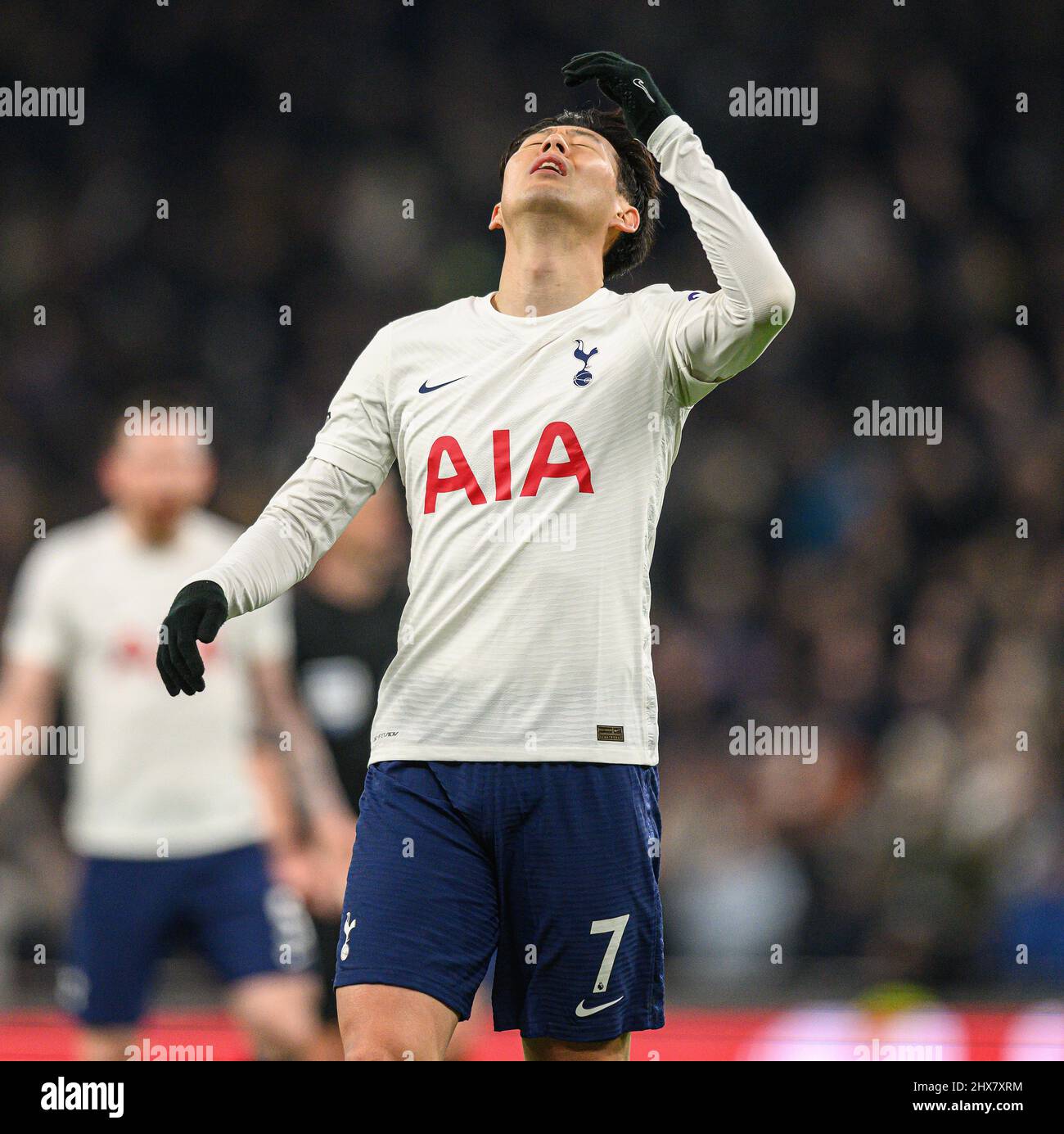 07 mars 2022 - Tottenham Hotspur v Everton - Premier League - Tottenham Hotspur Stadium Tottenham Hotspur's Heung-min son pendant la Premier League Banque D'Images