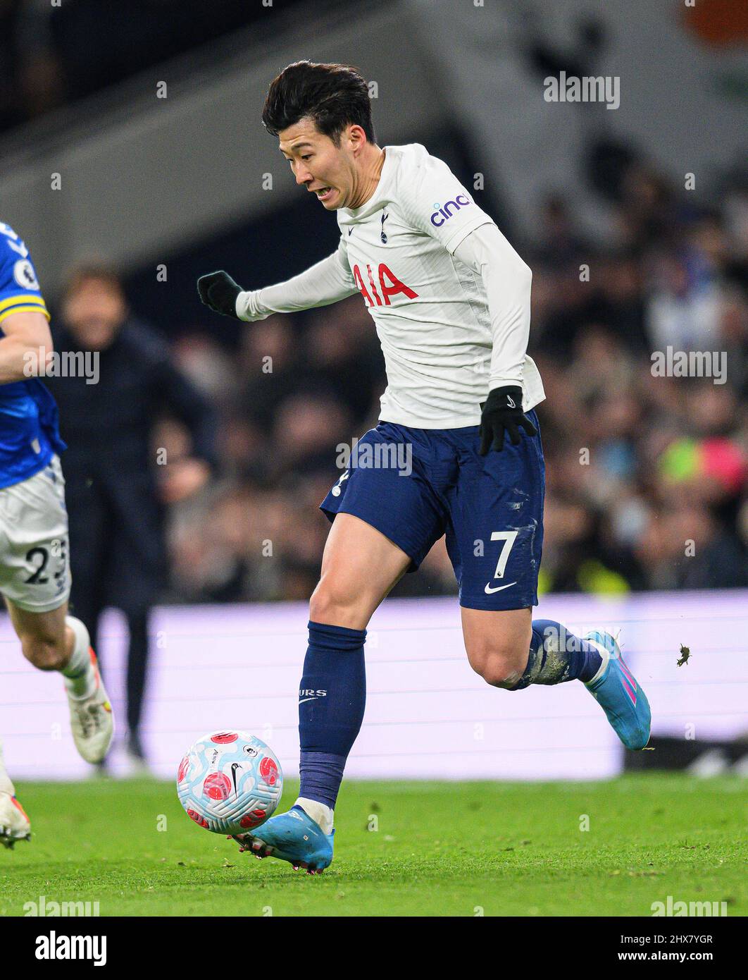 07 mars 2022 - Tottenham Hotspur v Everton - Premier League - Tottenham Hotspur Stadium Tottenham Hotspur's Heung-min son pendant la Premier League Banque D'Images