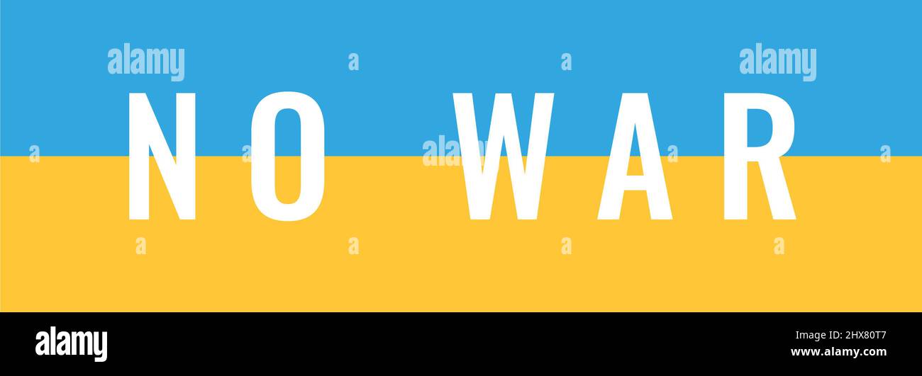 Illustration du drapeau ukrainien sans inscription de guerre Banque D'Images