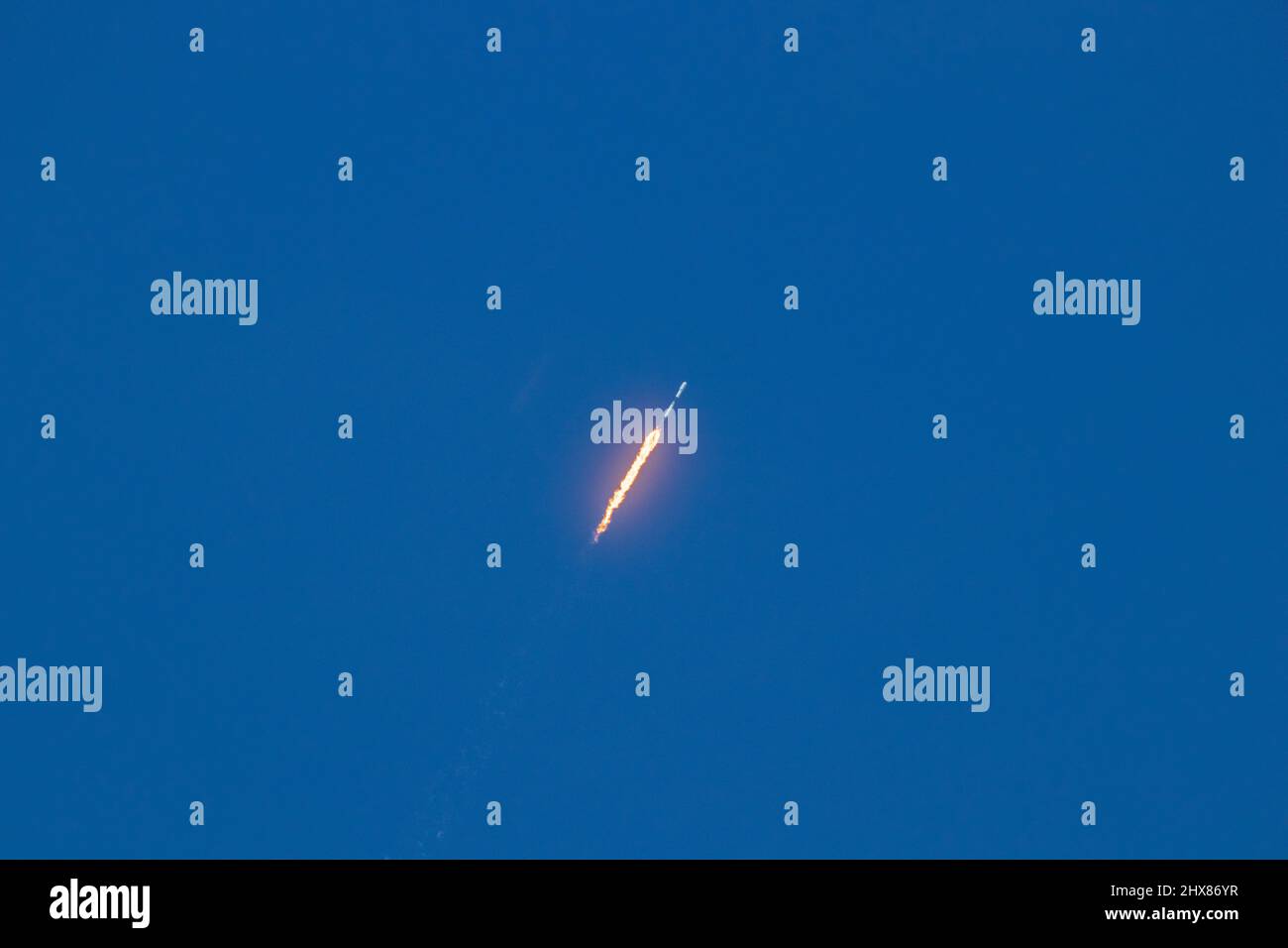 Fusée en vol depuis Cape Canaveral Banque D'Images