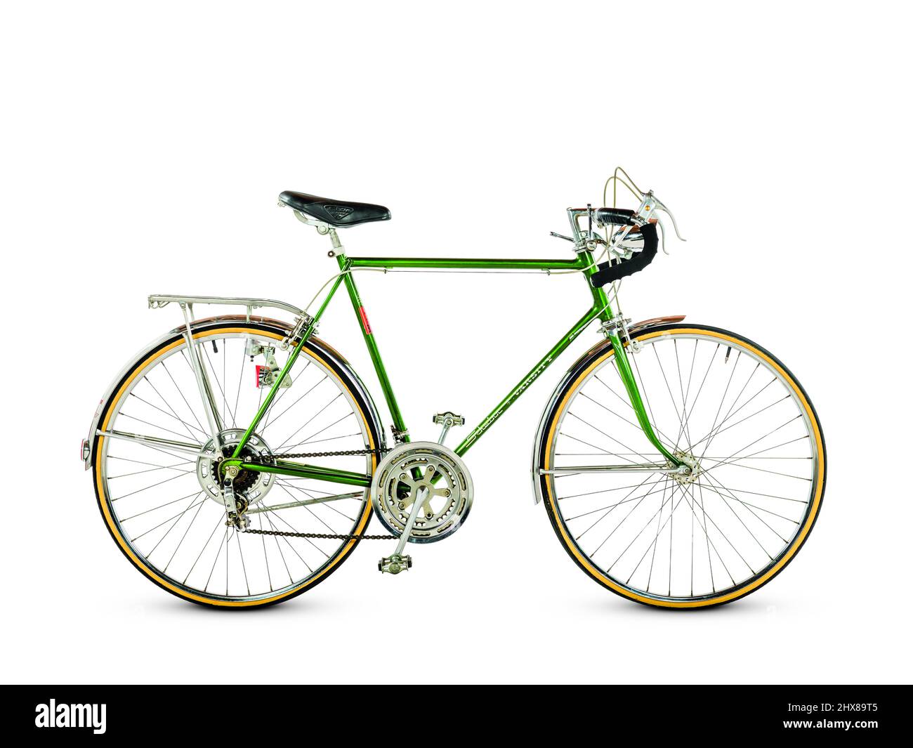 Schwinn Varsity (Touring bike), US, 1972, vue latérale, côté voiture Banque D'Images