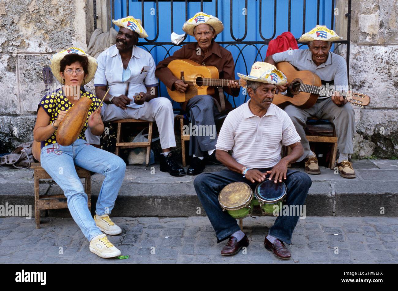 Musiciens traditionnels cubains Banque D'Images