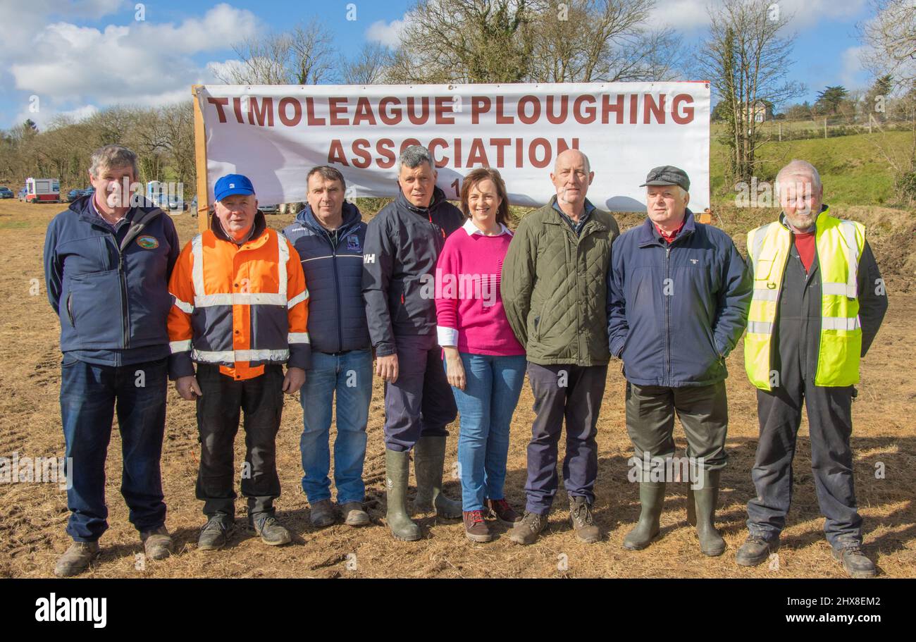 Comité de labour de Timoleague et propriétaires fonciers à Lettercolum, mars 2022. Banque D'Images
