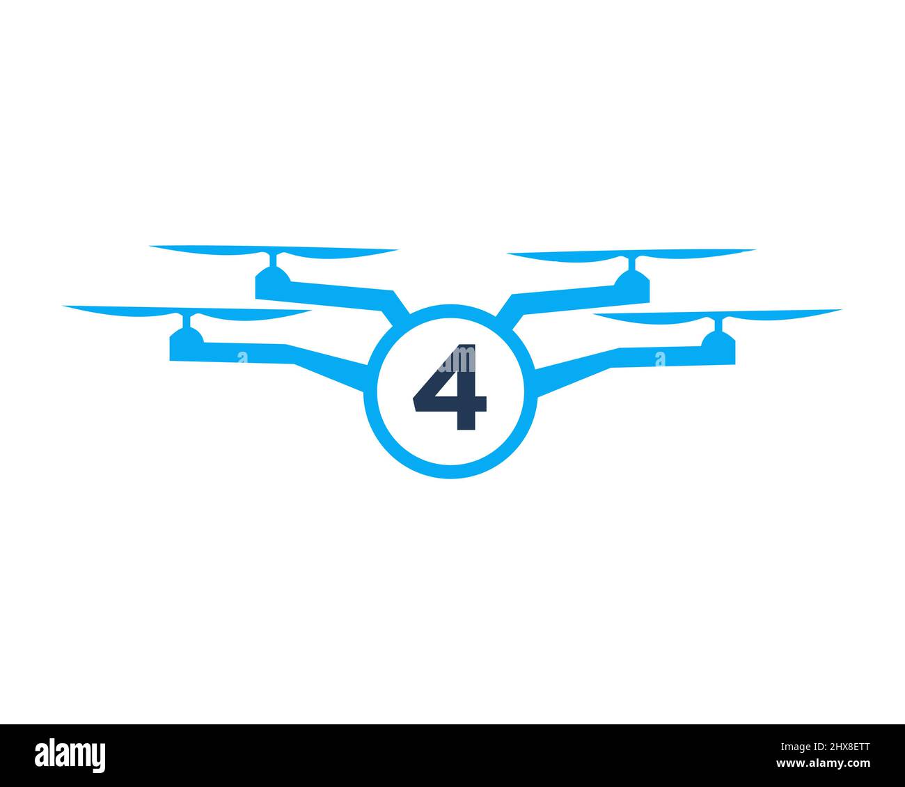 Conception du logo de drone sur le concept de la lettre 4. Modèle de vecteur de photographie Illustration de Vecteur Conception du logo de drone sur le concept de la lettre 4. Modèle de vecteur de photographie Illustration de Vecteur