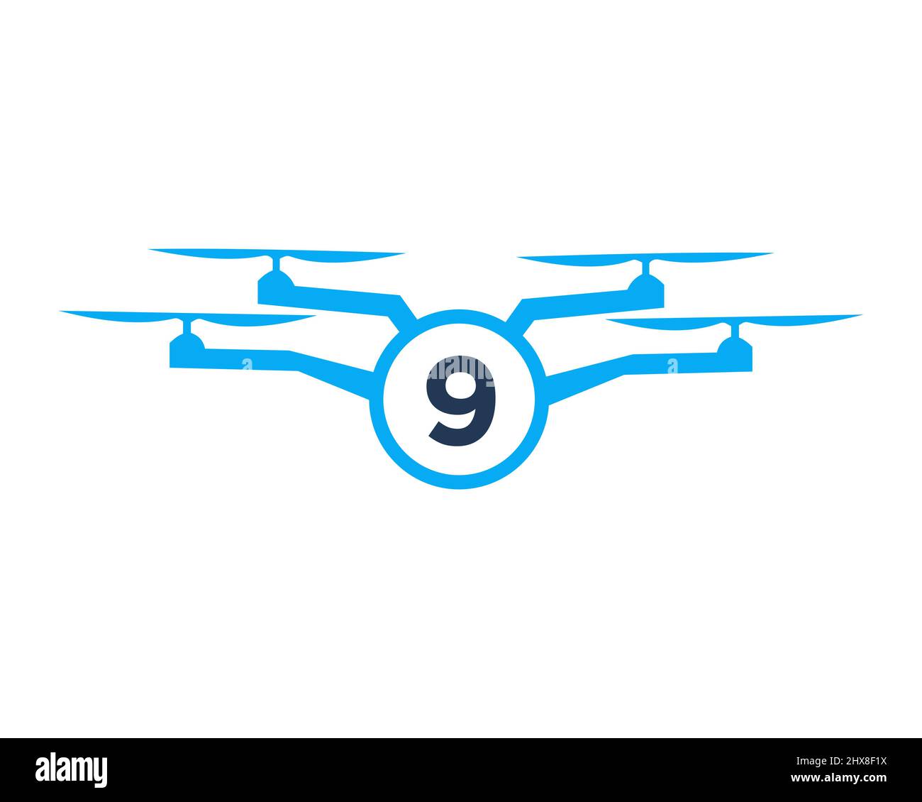 Conception du logo de drone sur le concept de la lettre 9. Modèle de vecteur de photographie Illustration de Vecteur Conception du logo de drone sur le concept de la lettre 9. Modèle de vecteur de photographie Illustration de Vecteur