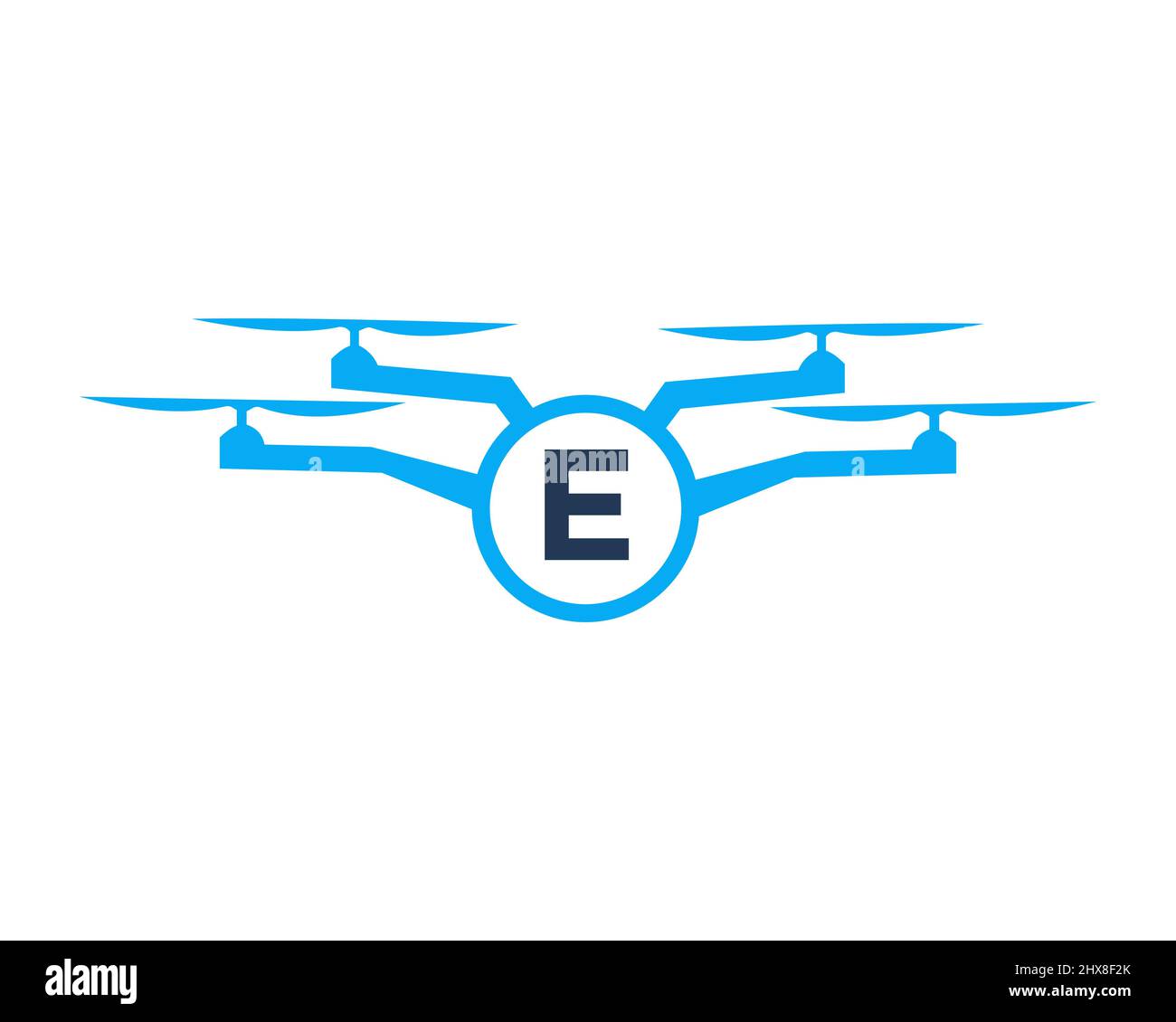 Conception du logo de drone sur le concept de la lettre E. Modèle de vecteur de photographie Illustration de Vecteur Conception du logo de drone sur le concept de la lettre E. Modèle de vecteur de photographie Illustration de Vecteur