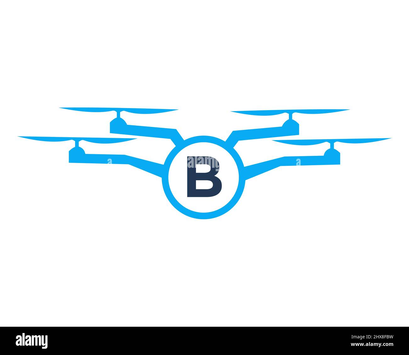 Conception du logo de drone sur le concept de la lettre B. Modèle de vecteur de photographie Illustration de Vecteur Conception du logo de drone sur le concept de la lettre B. Modèle de vecteur de photographie Illustration de Vecteur