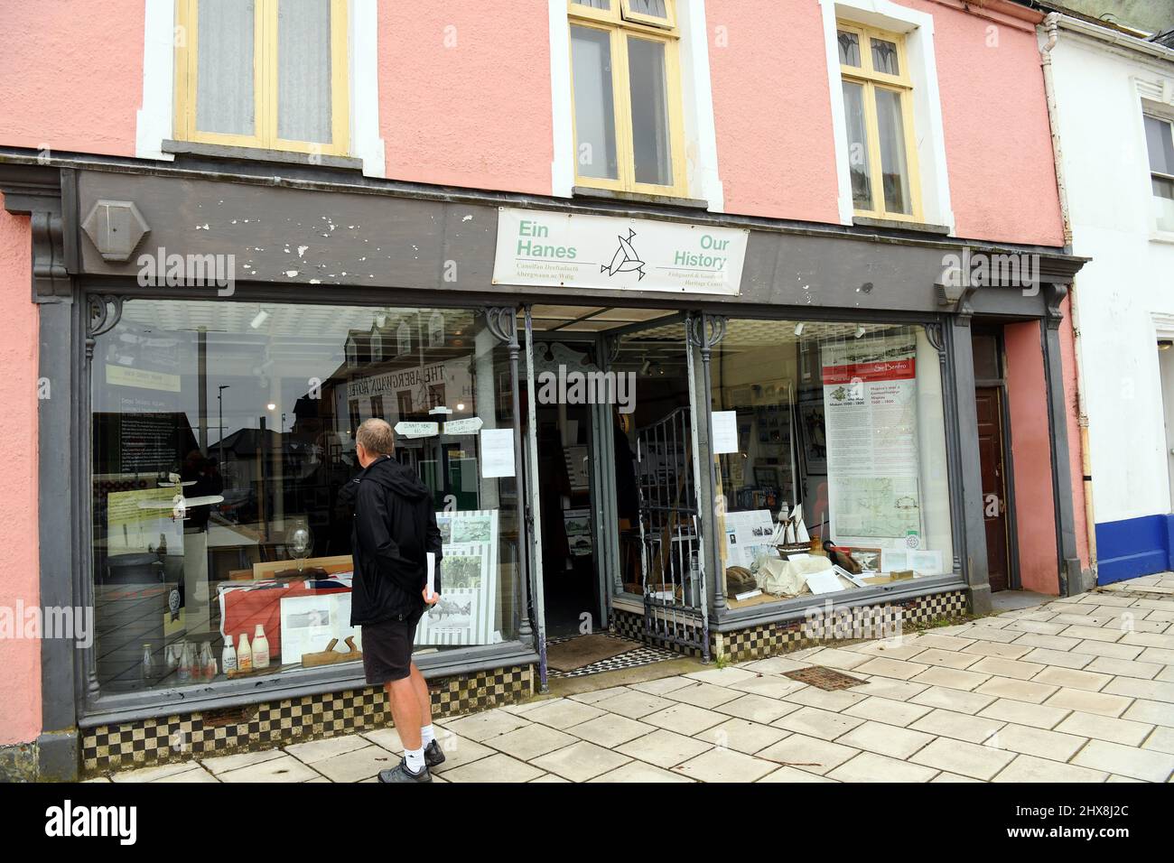 Le port gallois de Fishgaurid dans le pembrokeshire avec son service de ferry pour rosslare irlande, photos du port et du centre-ville Banque D'Images