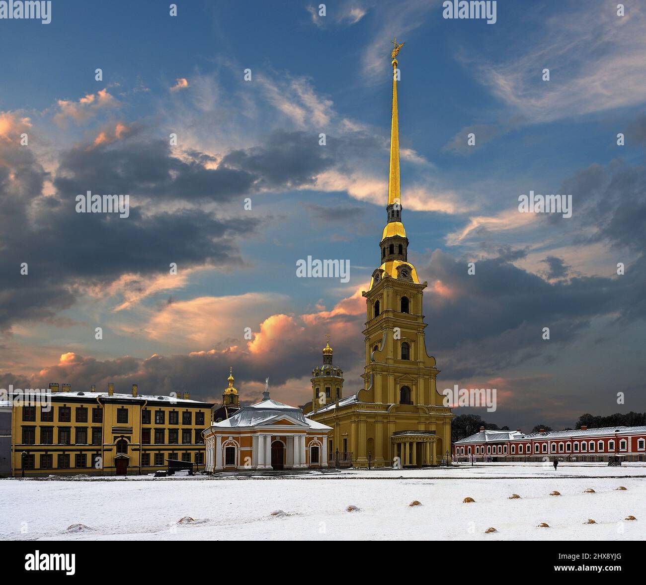 La Cathédrale Pierre-et-Paul à Saint-Pétersbourg, Russie Banque D'Images