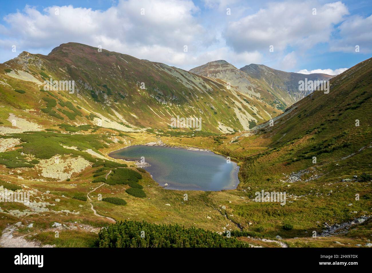 Belle vue sur la vallée de Jamnicka, Western Tatras en Slovaquie. Banque D'Images